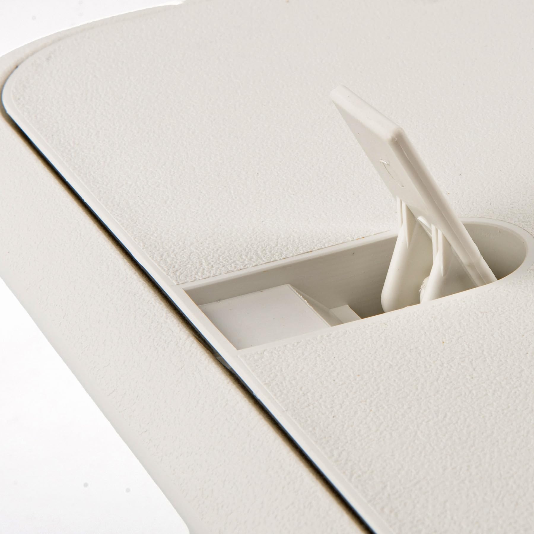 Tackle Center Trays T-H Marine | Boat Fishing Tackle Storage Hatch with 4 Trays | 13" x 17", Polar White