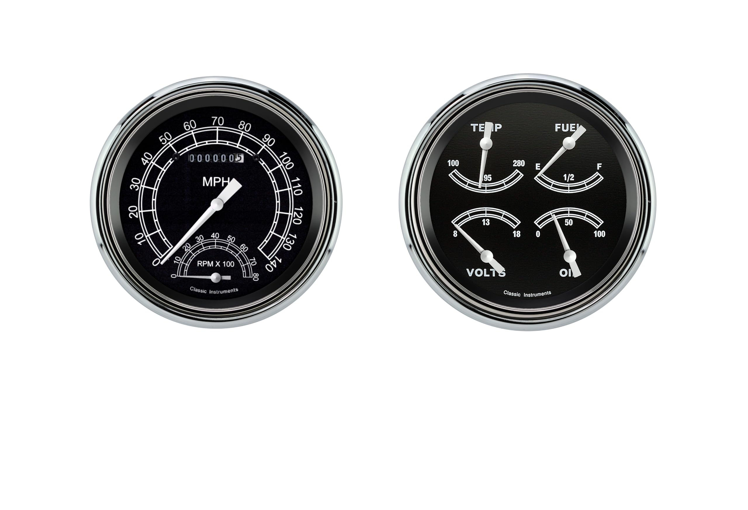 Classic Instruments 1947-1953 Chevy Truck CT47TR62 Traditional - Speedometer with Built in Tach & Quad Gauge - GM