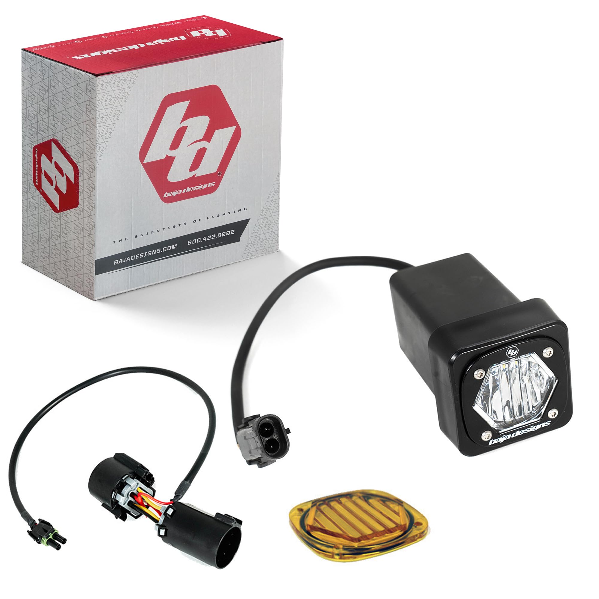 Universal Hitch Light Kit Baja Designs S1 LED - Universal Fit, Includes Trailer Hitch Harness (Trailer Hitch Harness)