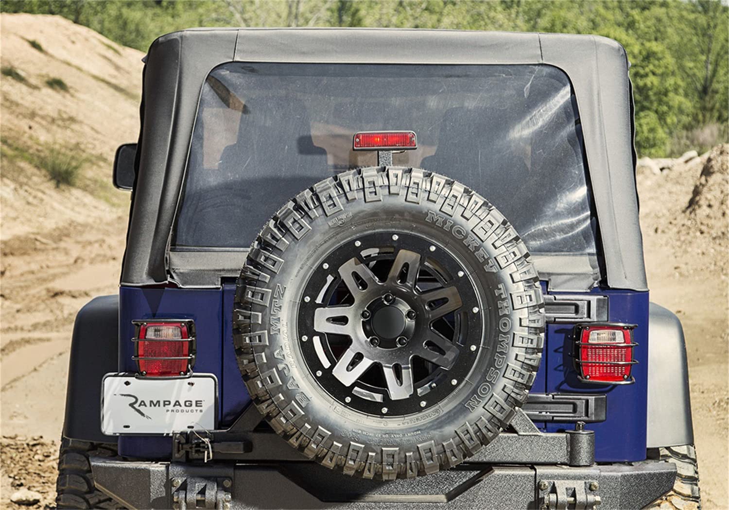 Factory Replacement RAMPAGE PRODUCTS Soft Top for Jeep Wrangler LJ | Tinted Windows, Vinyl, Black Diamond | 99635 | Fits 2004-2006 Jeep Wrangler LJ