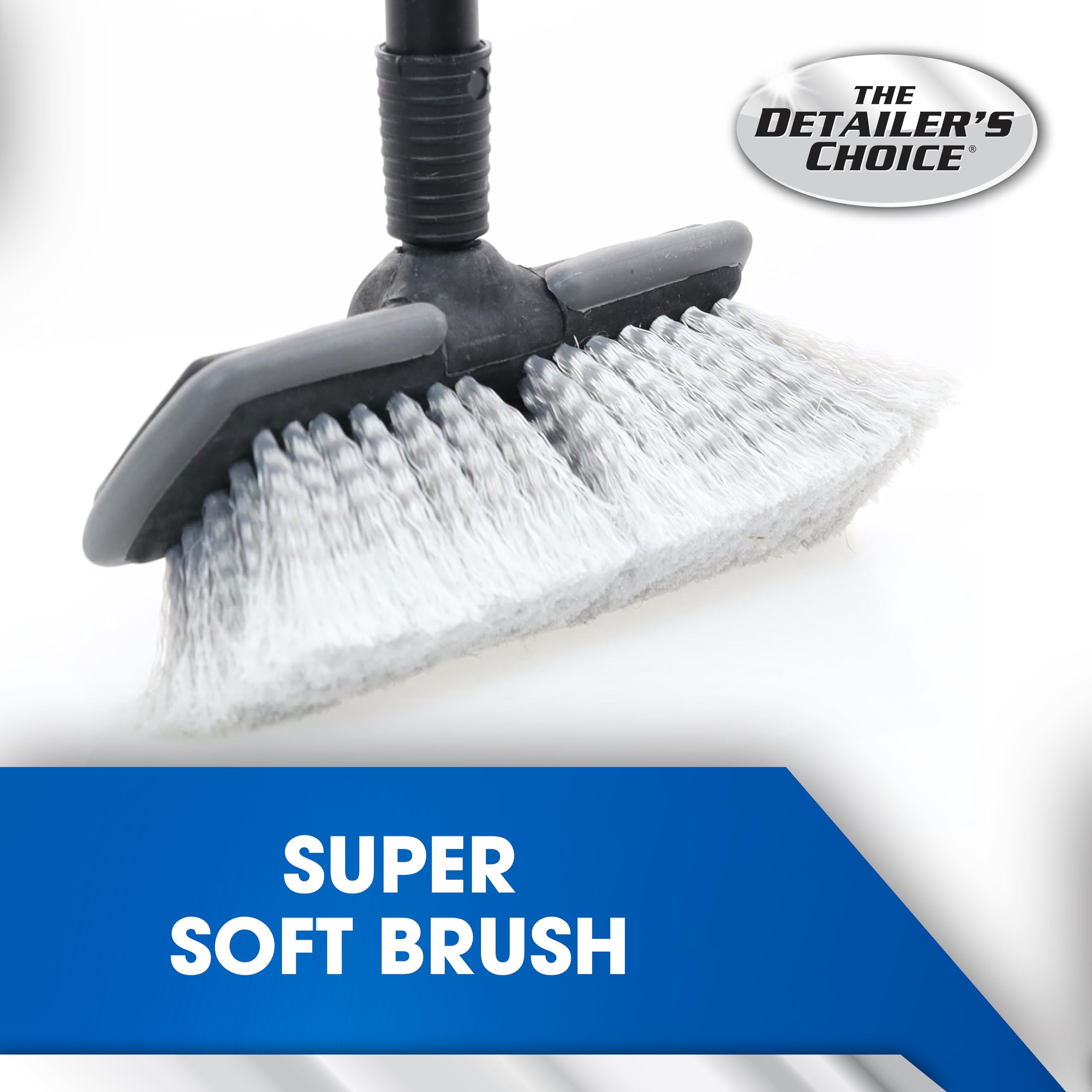 93053 Carrand Deluxe Car Wash 8" Wash and Jet Dip Brush with 48" Handle