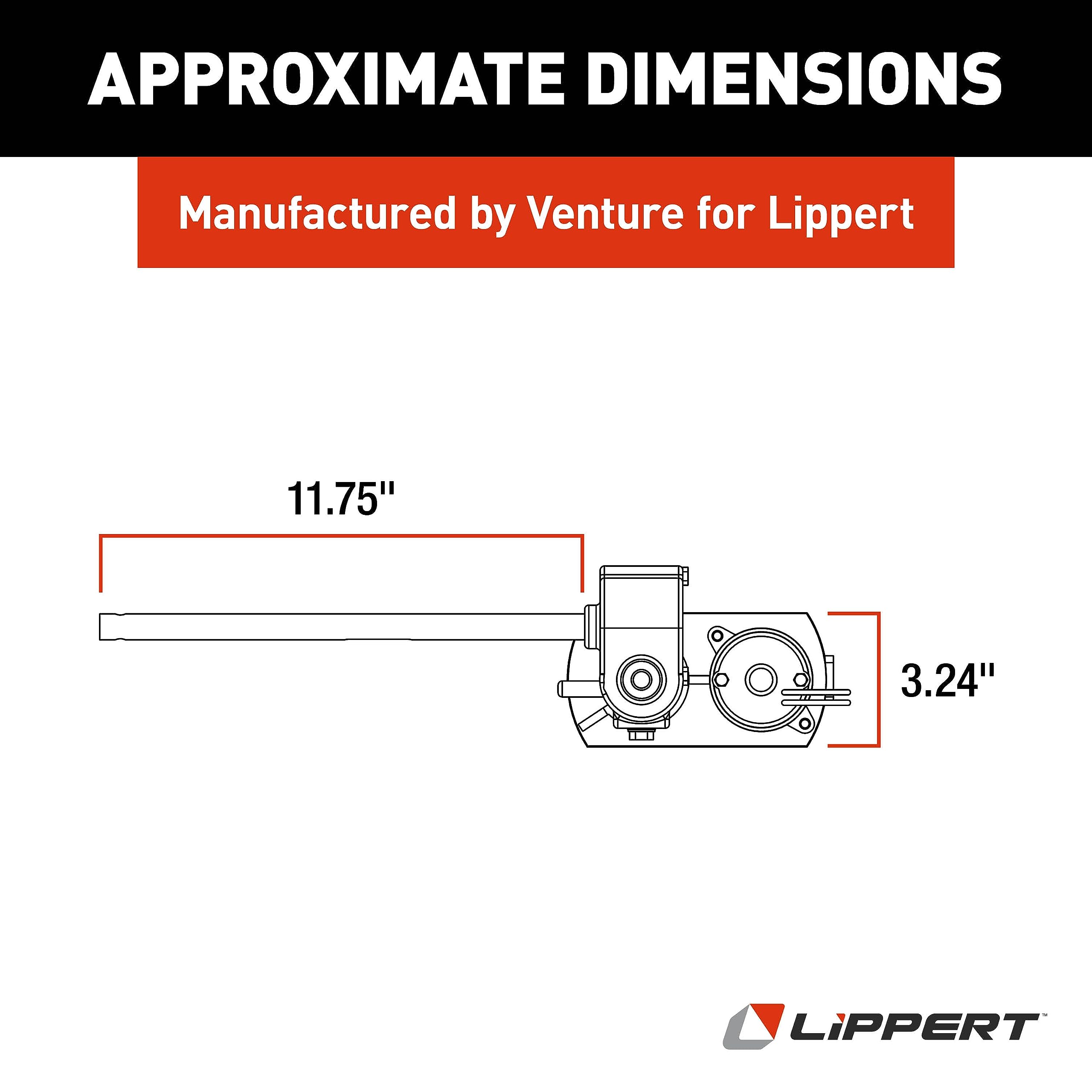 117292 Lippert Components - 18:1 Venture Motor and Right Angle Driveshaft