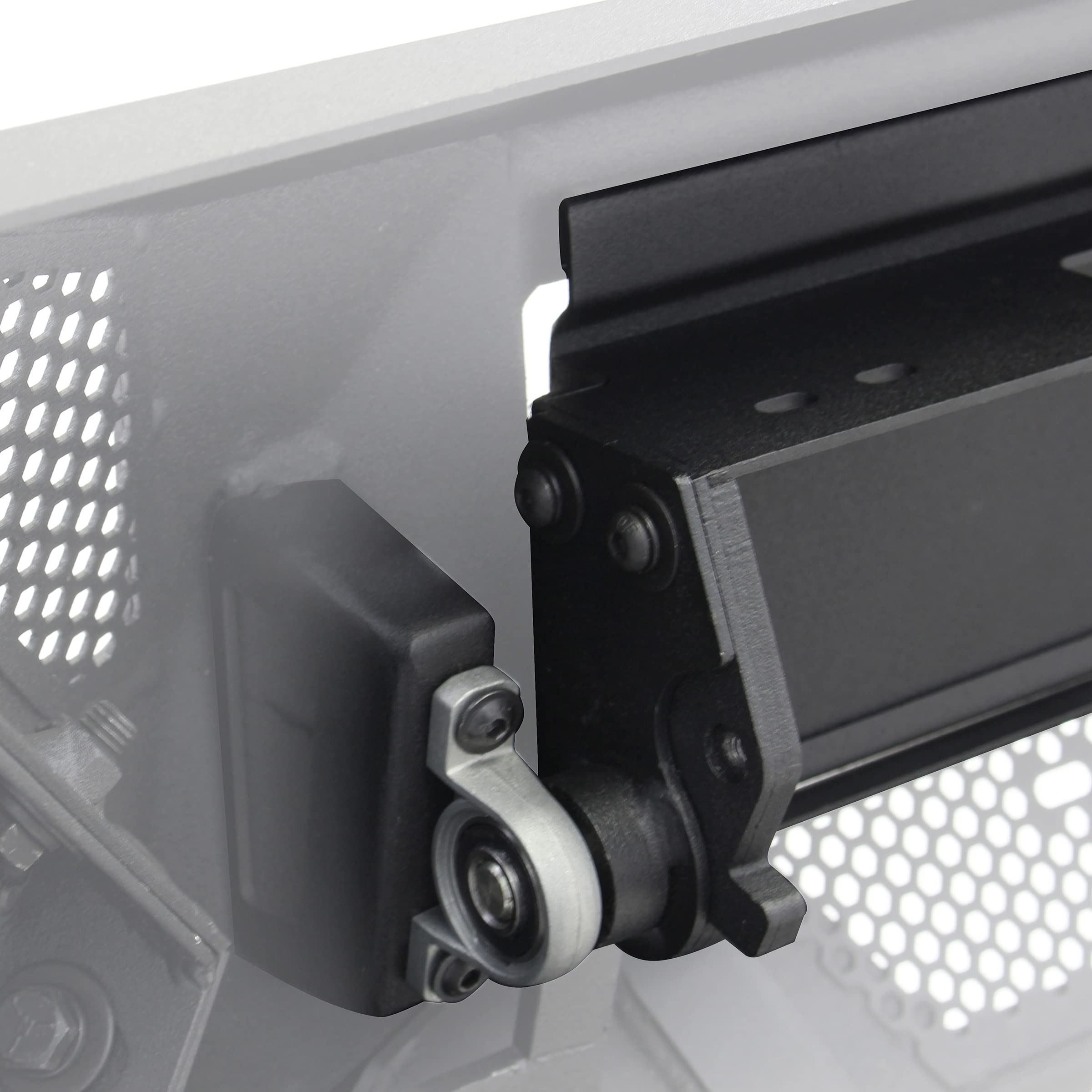 Go Rhino Power Actuated Element Hide-Away Light Bar Mount | Mild Steel, Textured Black | 340001T | Fits Go Rhino Element Front Bumpers (341301T, 34130T, 343891T, & 34389T)