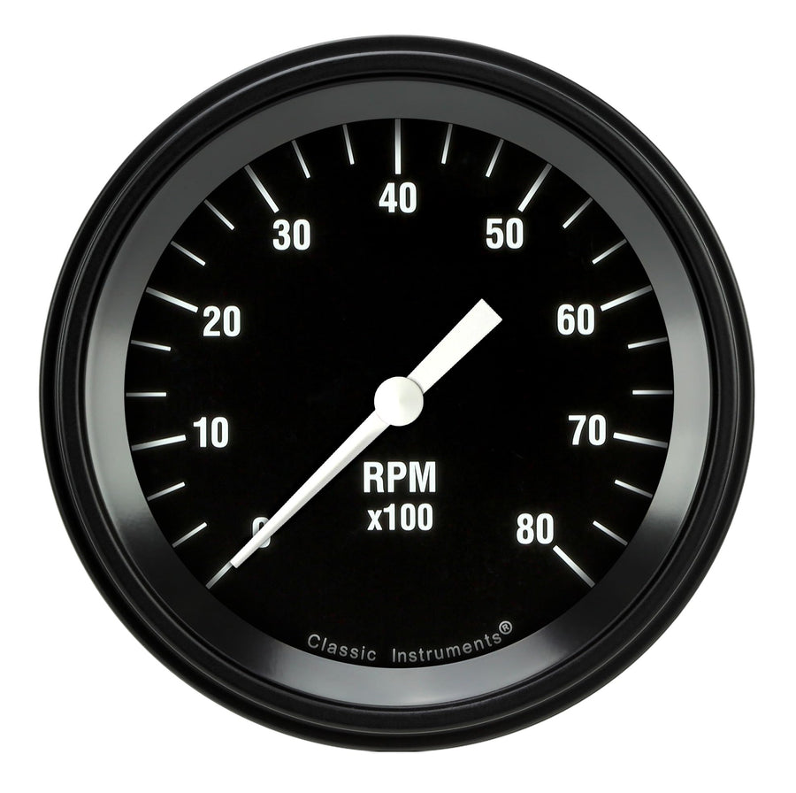 Hot Rod Classic Instruments HR80BLF Tachometer 8000 RPM 3In