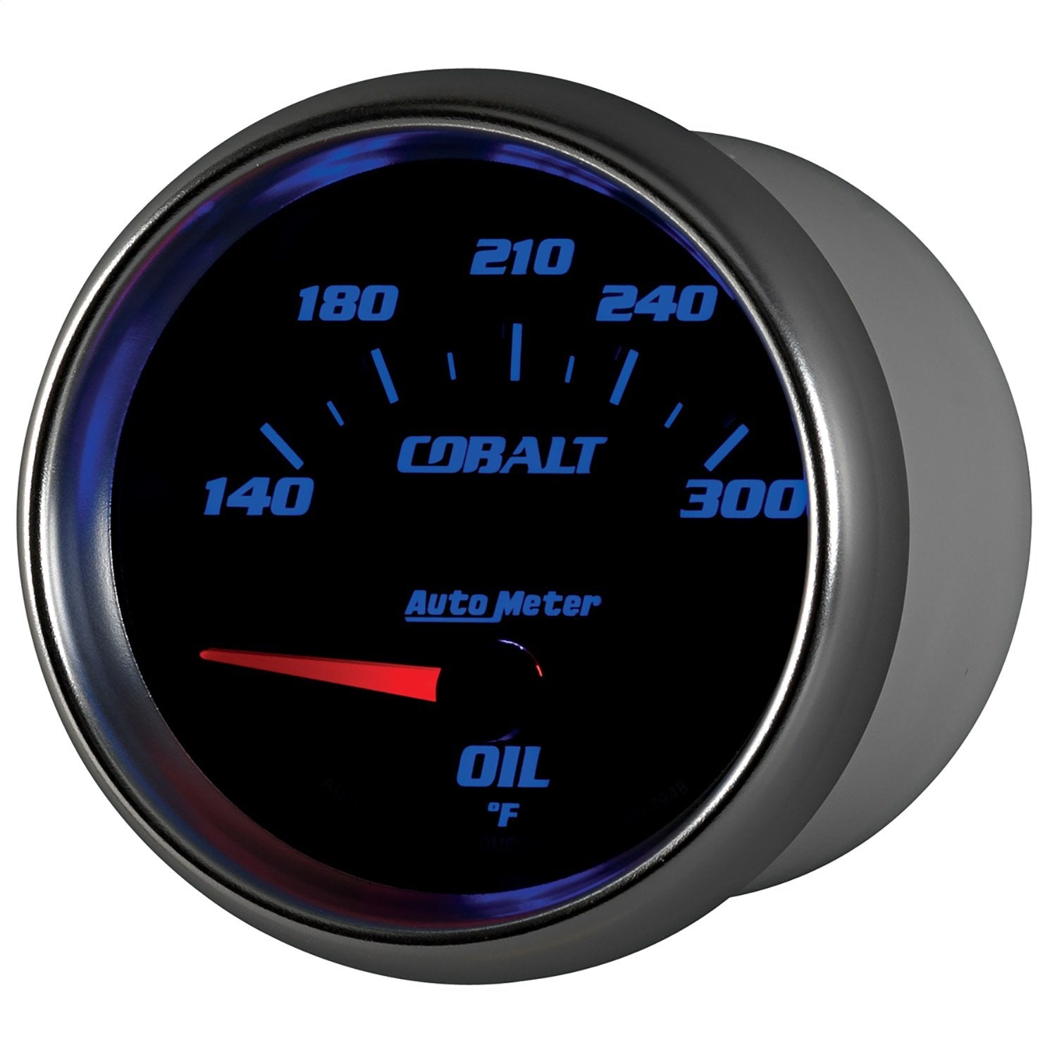 Auto Meter Cobalt 7948 2-5/8" 140-300 Degree F Short Sweep Electric Oil Temperature Gauge