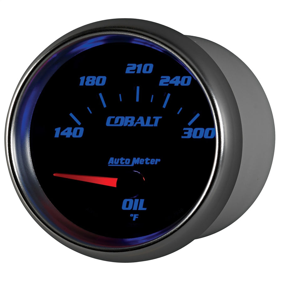 Auto Meter Cobalt 7948 2-5/8" 140-300 Degree F Short Sweep Electric Oil Temperature Gauge