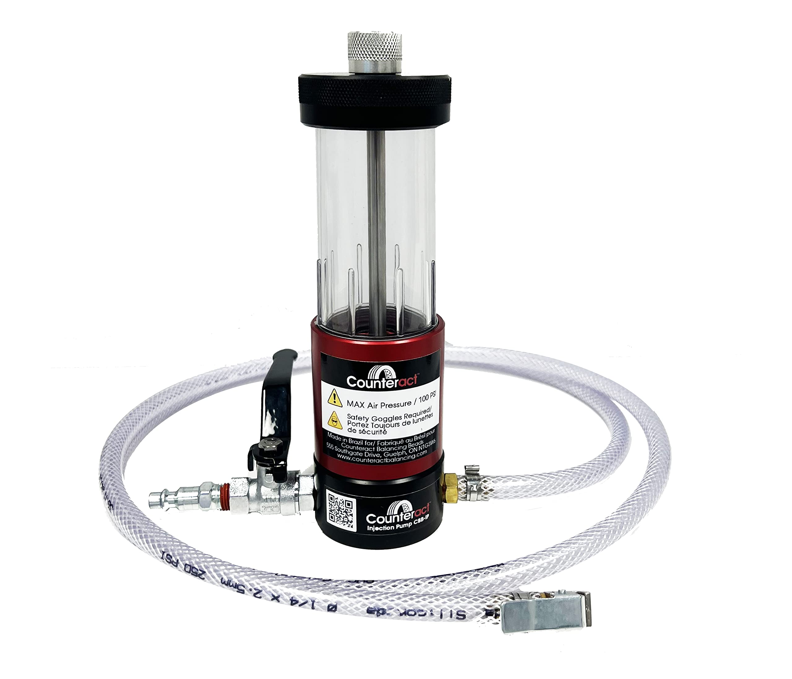 Counteract CBB-IP Balancing Beads Injection Pump 2.0 - Compatible with Counteract Balancing Beads & ECO Balance Beads - Premium Materials - No Spills - No Mess - Effortless Method to Balance Tires
