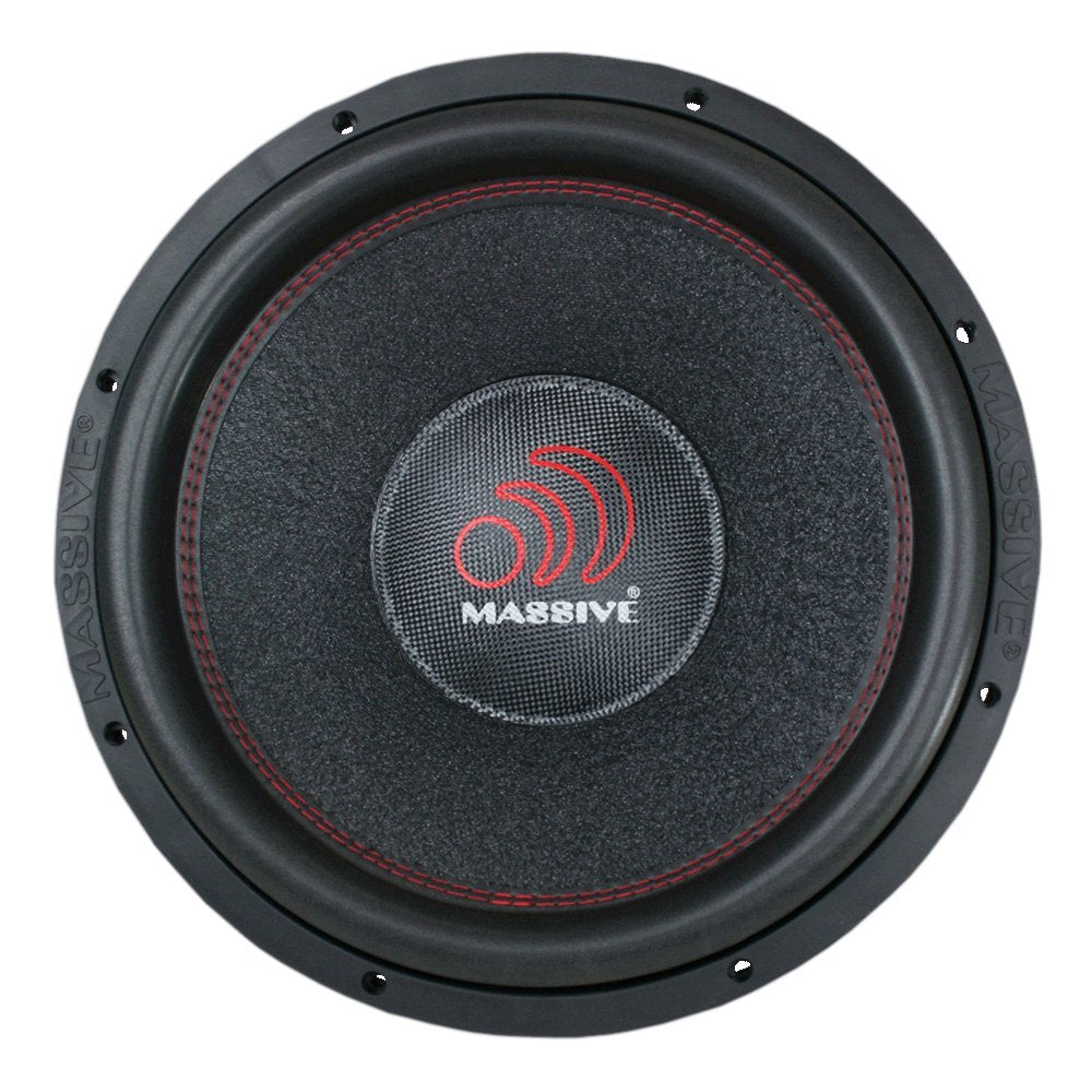 HIPPOXL122 Massive Audio – 12 Inch Car Audio Subwoofer, High Performance Subwoofer for Cars, Trucks, Jeeps - 12" Subwoofer 2000 Watt RMS, 4000w MAX Dual 2 Ohm, 3 Inch Voice Coil. Sold Individually