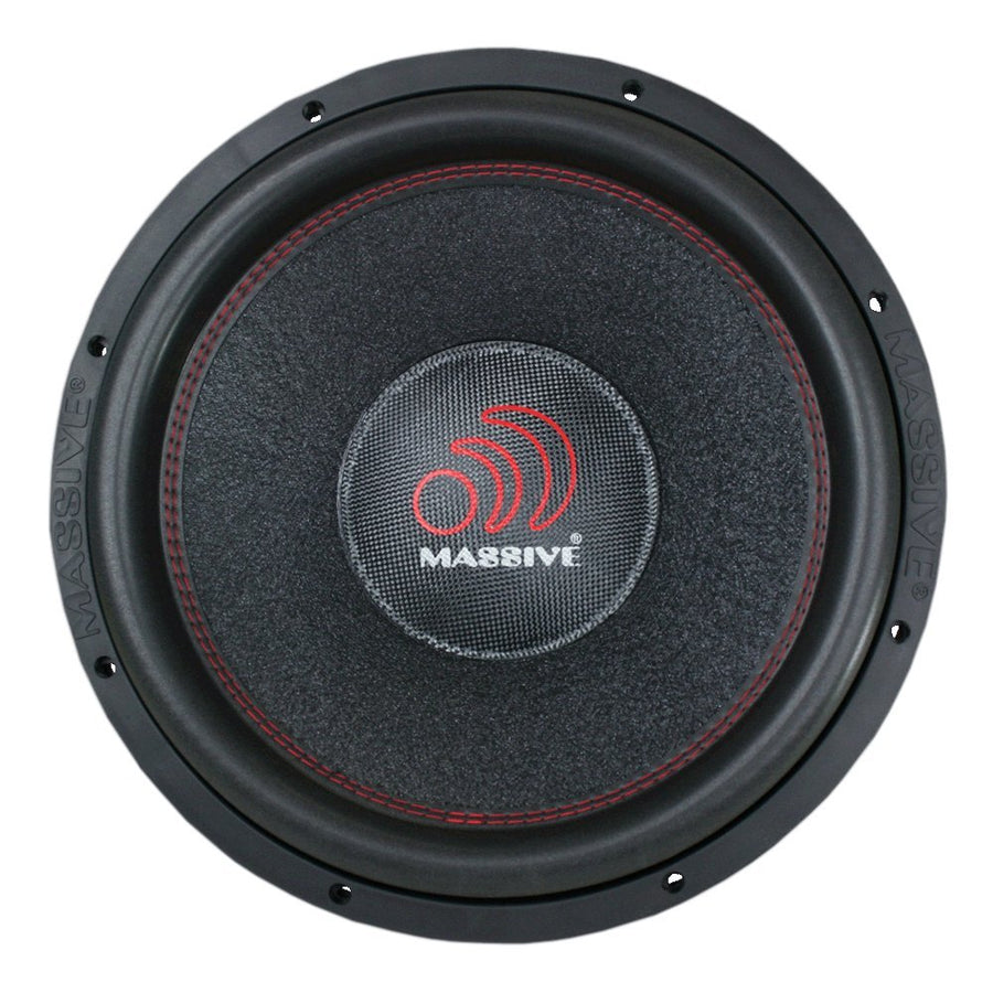 HIPPOXL122 Massive Audio – 12 Inch Car Audio Subwoofer, High Performance Subwoofer for Cars, Trucks, Jeeps - 12" Subwoofer 2000 Watt RMS, 4000w MAX Dual 2 Ohm, 3 Inch Voice Coil. Sold Individually
