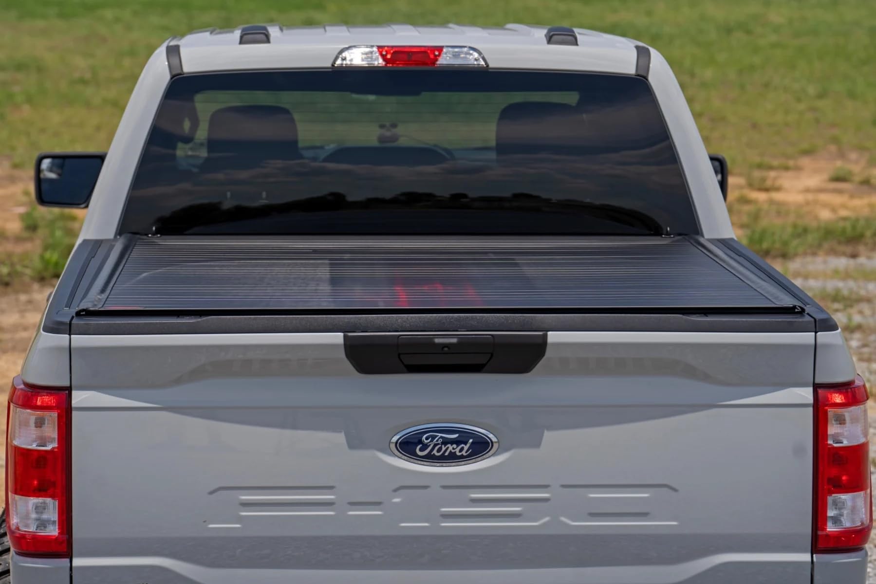 Rough Country Tonneau Cover Hard Roll-Up for Ford F-150 (2015-2025) F-150 Lightning (2022-2025) - Aluminum Truck Bed Cover, Fits 5'7 Bed
