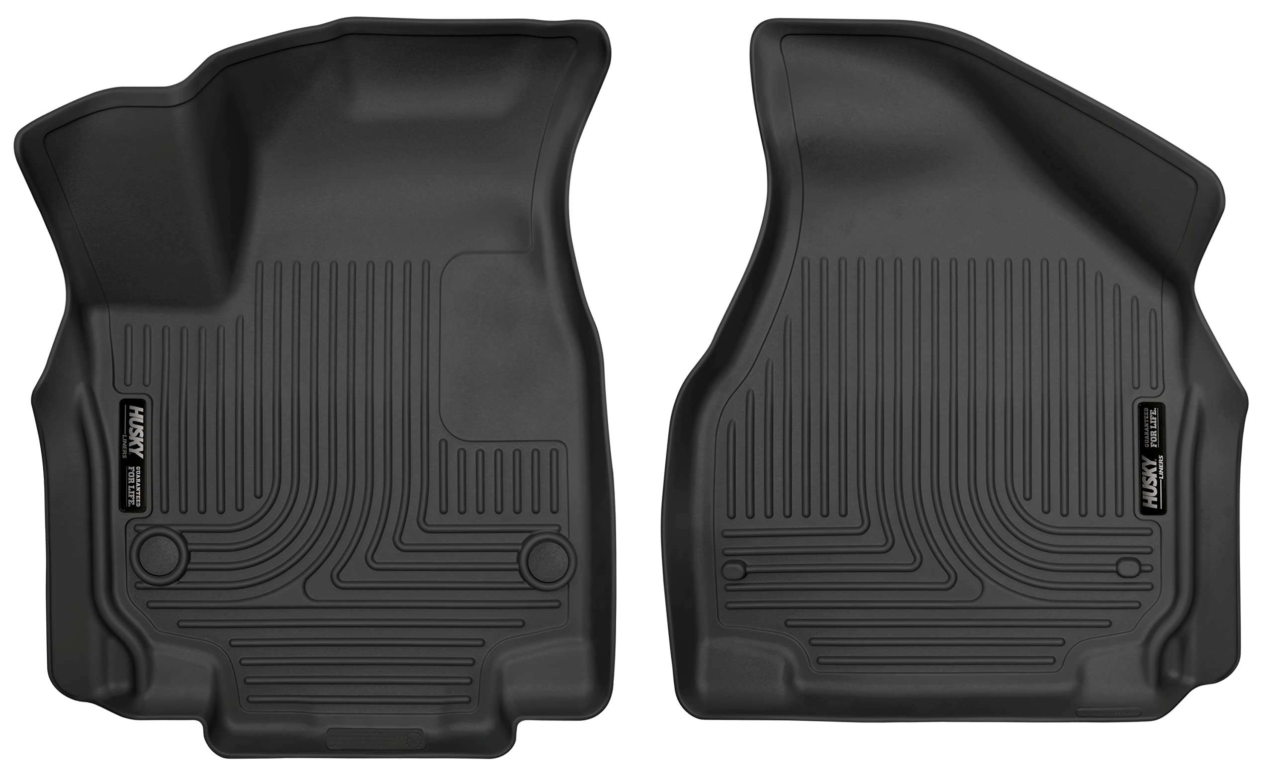 Husky Liners Floor Mats X-act Contour | Fits 2017-2025 Chrysler Pacifica; 2020-2025 Chrysler Voyager | Front Row, 2-pc Black - 52041