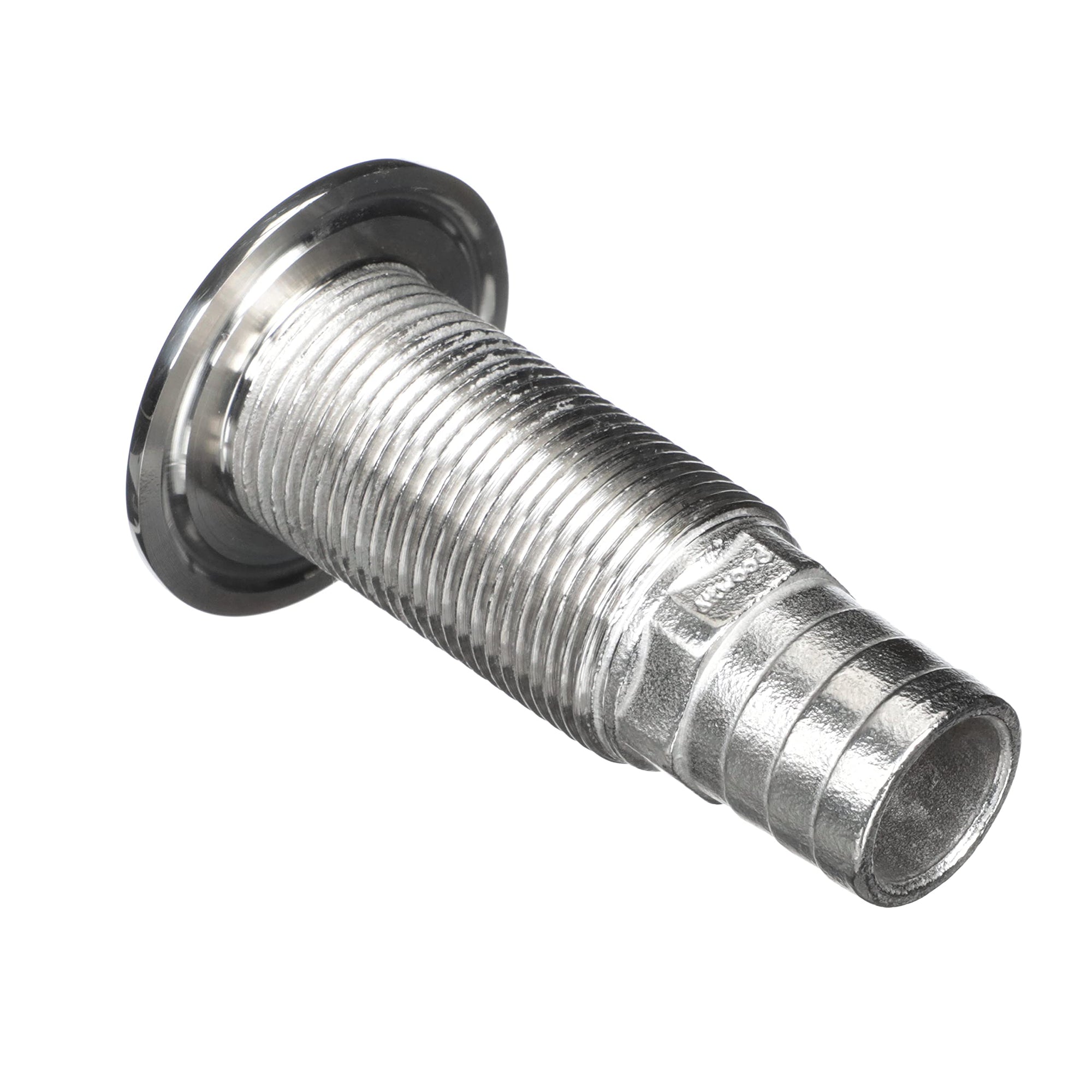Stainless Steel Attwood 66548-3 Barbed Standard Length Straight Thru-Hull, 1-Inch