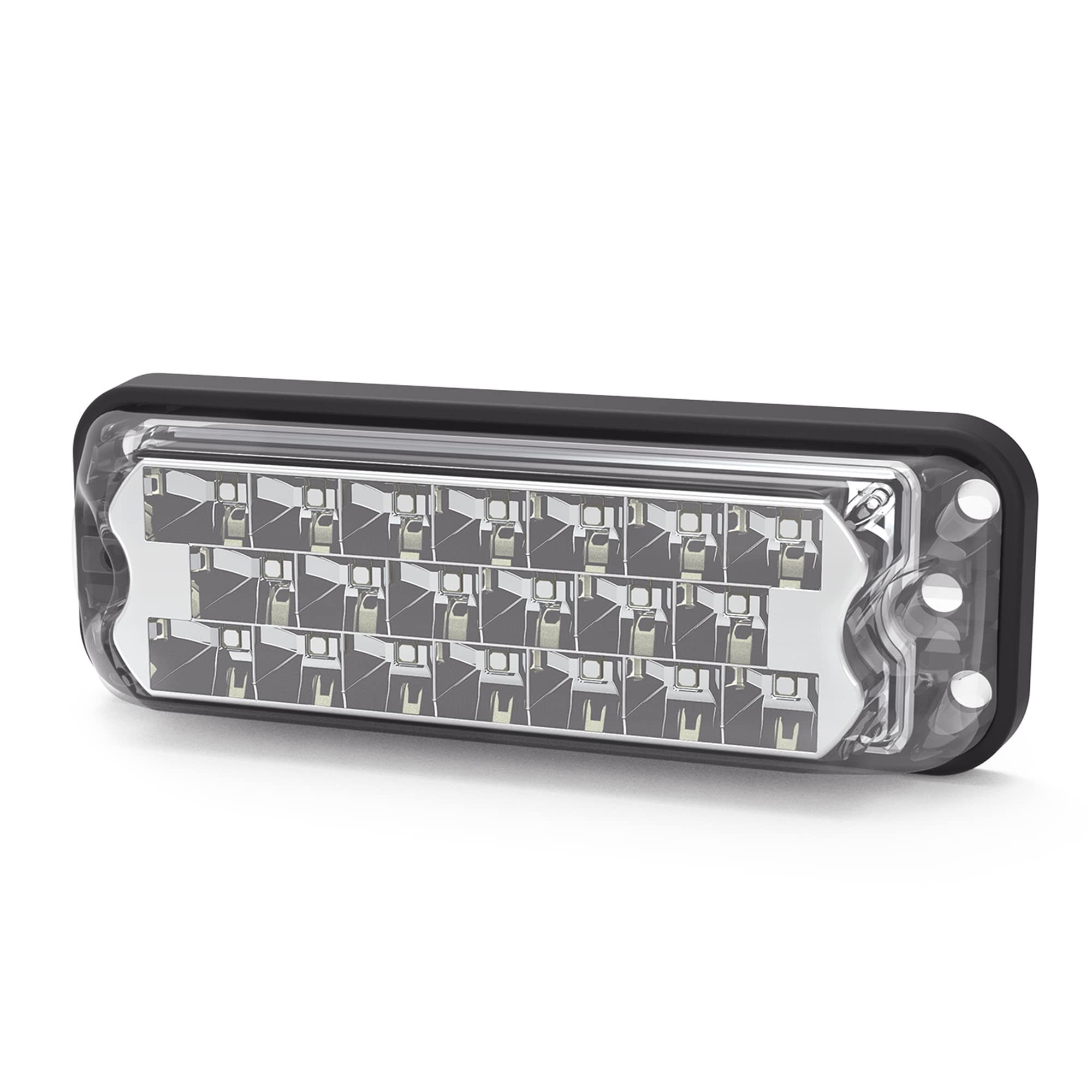 ECCO High-Intensity LED 20 LEDs Directional Amber Surface Mount 0.4 amps 12V 24V Waterproof 7 Flash Patterns Warning Light for Truck off Road car Commercial Vehicles, 5 Year Warranty