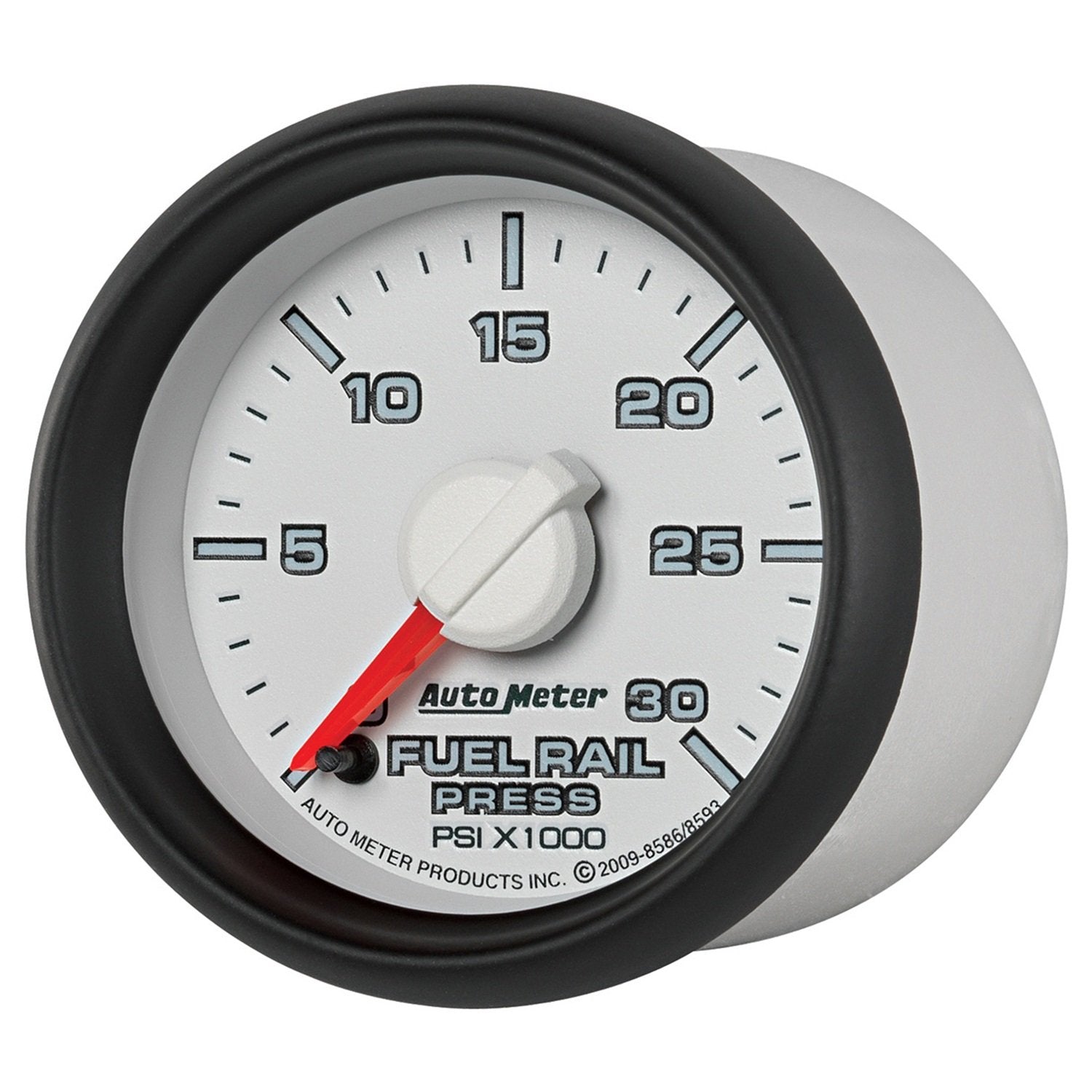 Auto Meter 8586 2-1/16" Fuel Rail Pressure Gauge 0-30000 PSI for 2003-2007.5 Dodge Cummins 5.9L GM Duramax LB7 and LLY