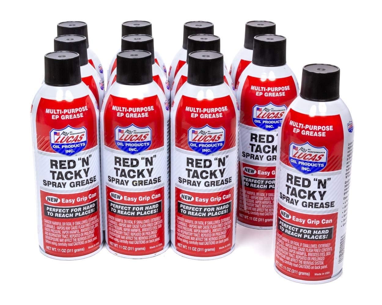 Lucas Oil 11025 Easy Grip Red "N" Tacky Aerosol Spray - 11 Ounce