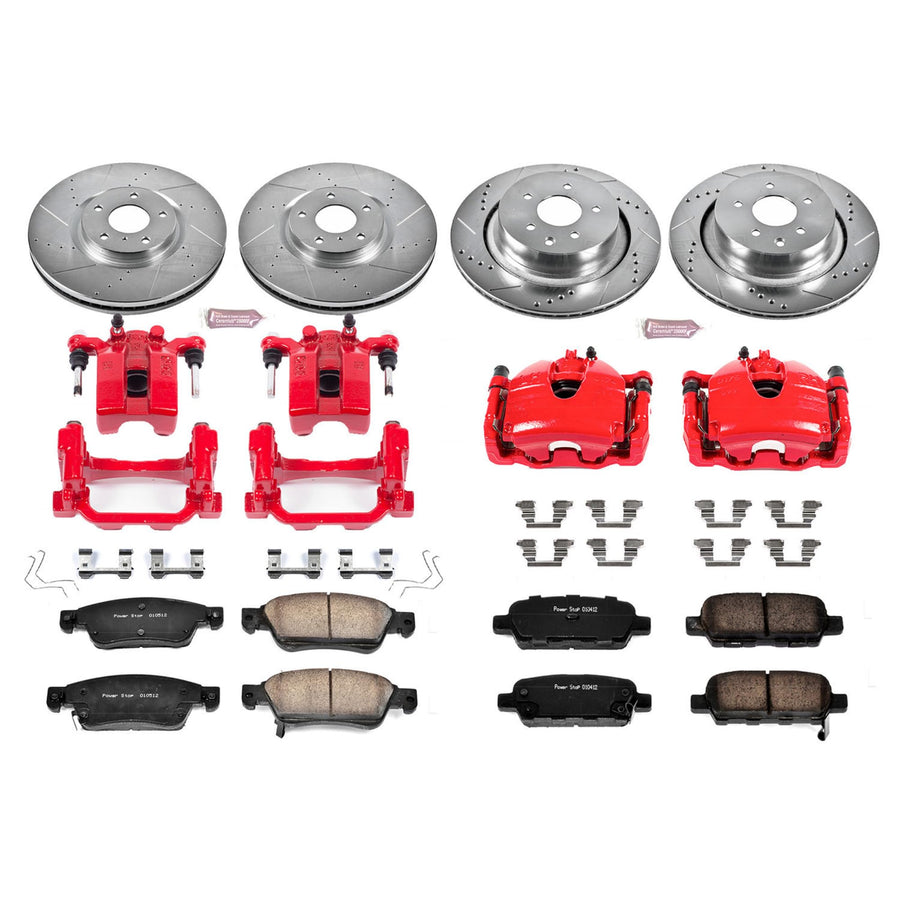 Power Stop Z23 Evolution Sport Brake Kit with Calipers For G35 INFINITI 2007-2008, G37 INFINITI 2008-2013 [Model Specific]