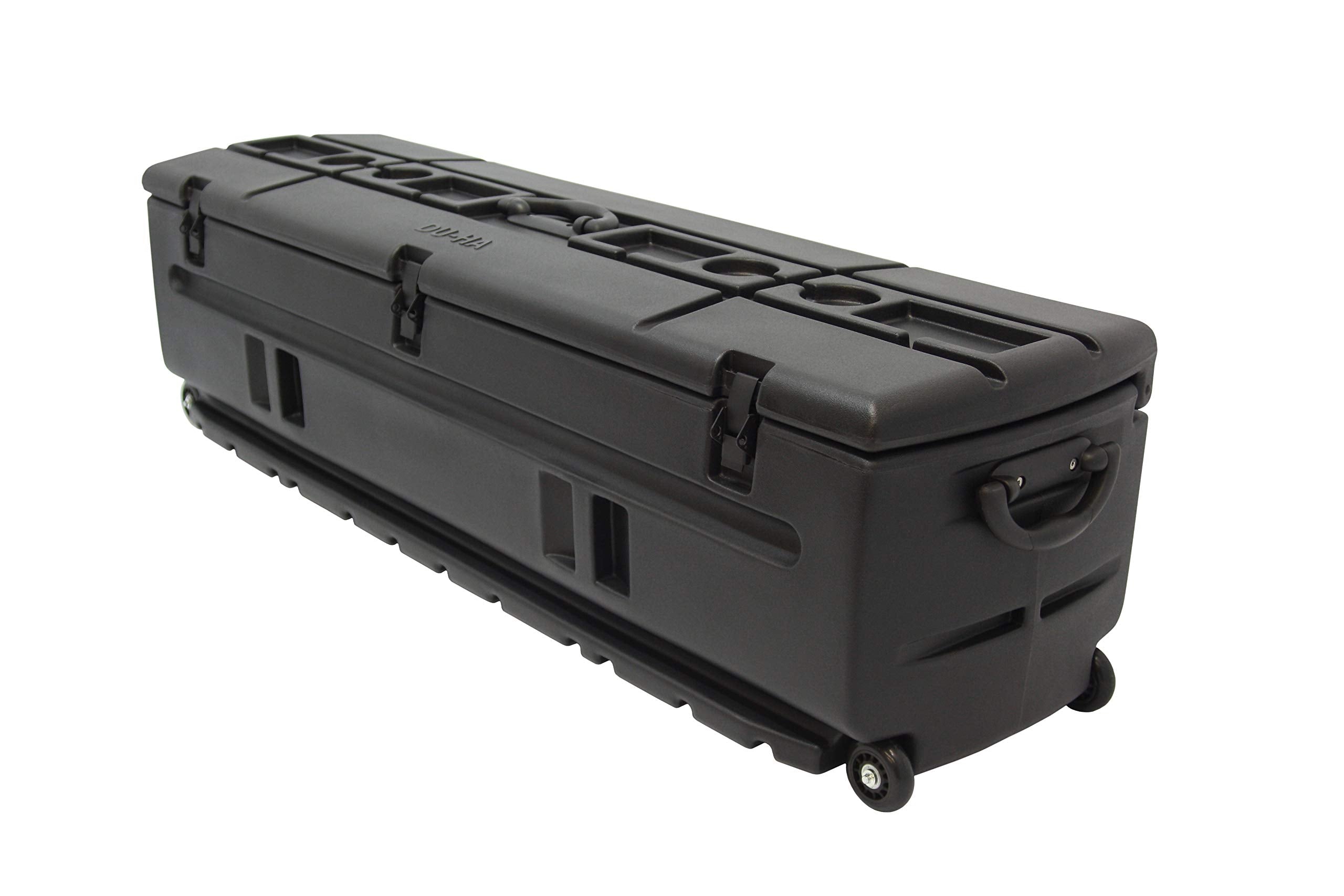 DuHa 70114 Black Portable Truck Storage Box Compatible with Pickup Trucks, SUV, UTV, and More | 53 in x 15 in x 15 in | Includes Slide Bracket and Dividers
