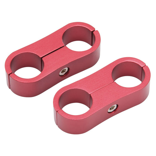 RED ANODIZE HOSE SEPARATOR FOR -12 BRAIDED HOSE