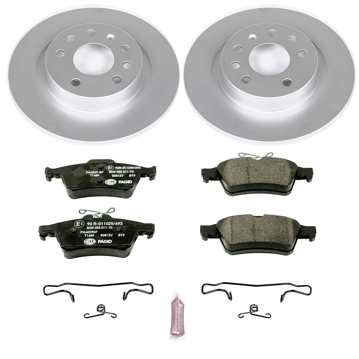 Euro-Stop Power Stop ESK981 Brake Kit Rear For Saab 9-3 2003-2011 [Model Specific]
