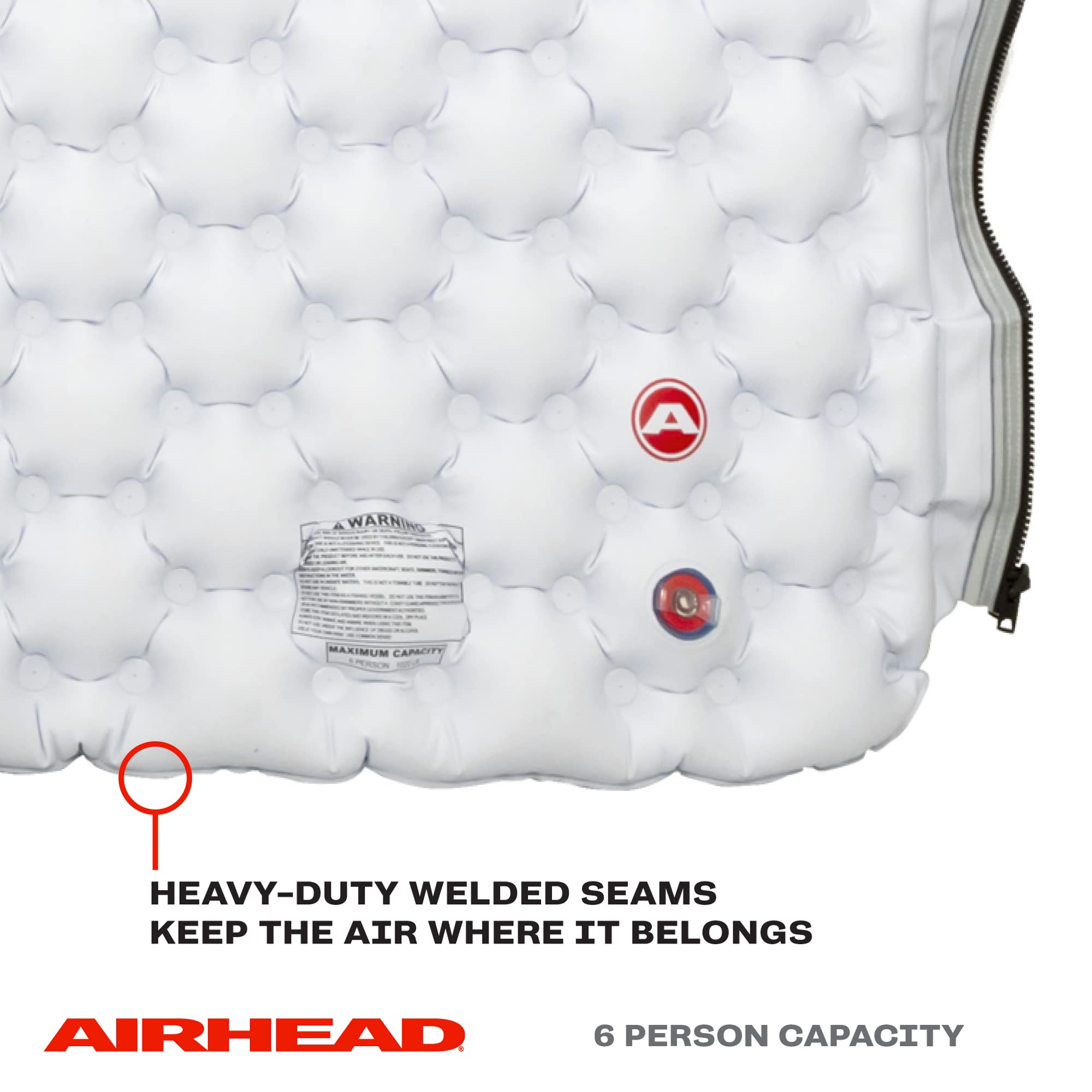 Airhead Inflatable Air Island, Lime, Large Lake Float