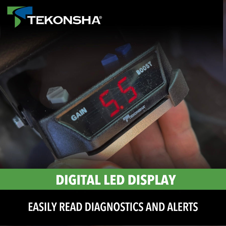 Tekonsha Brake-EVN Proportional Brake Controller for Trailers with 1-4 Axles, Compatible with GM, Ford, Chevy, Dodge, RAM, Toyota. Wiring Harness is NOT Included.