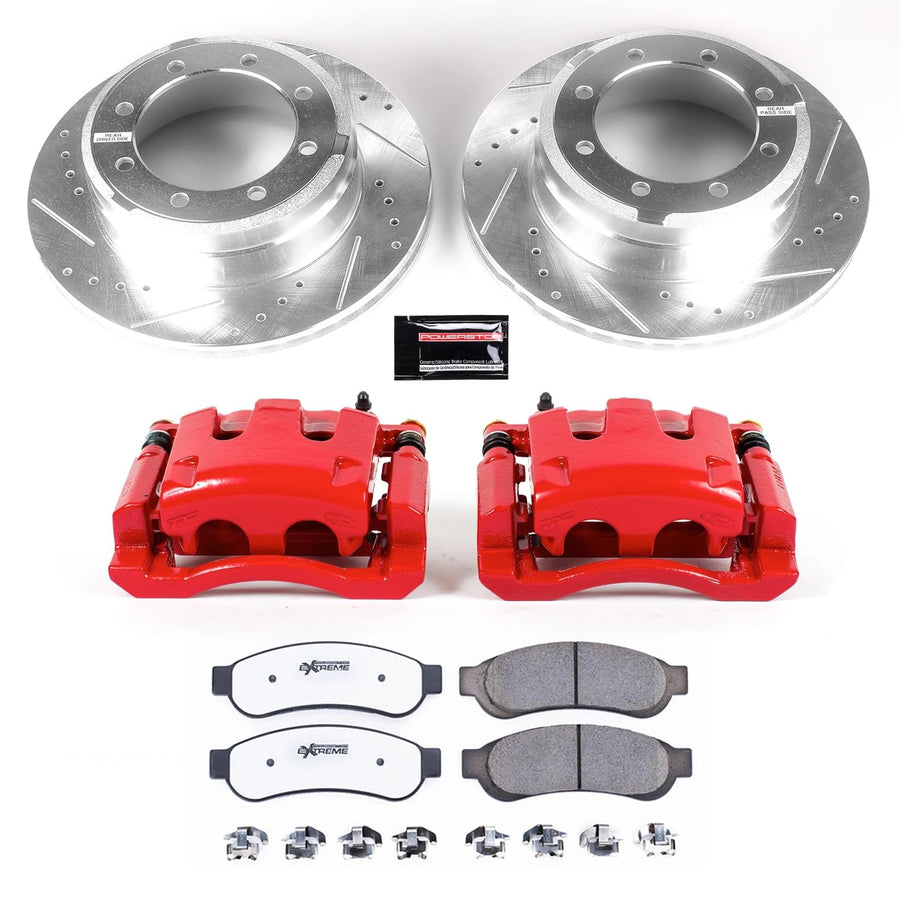Power Stop Brake Kit KC5579-36 with Caliper (Rear Truck and Tow), 1 Pack For Ford F-350 Super Duty 2010-2012, Ford F-450 Super Duty 2010-2012 [Model Specific]