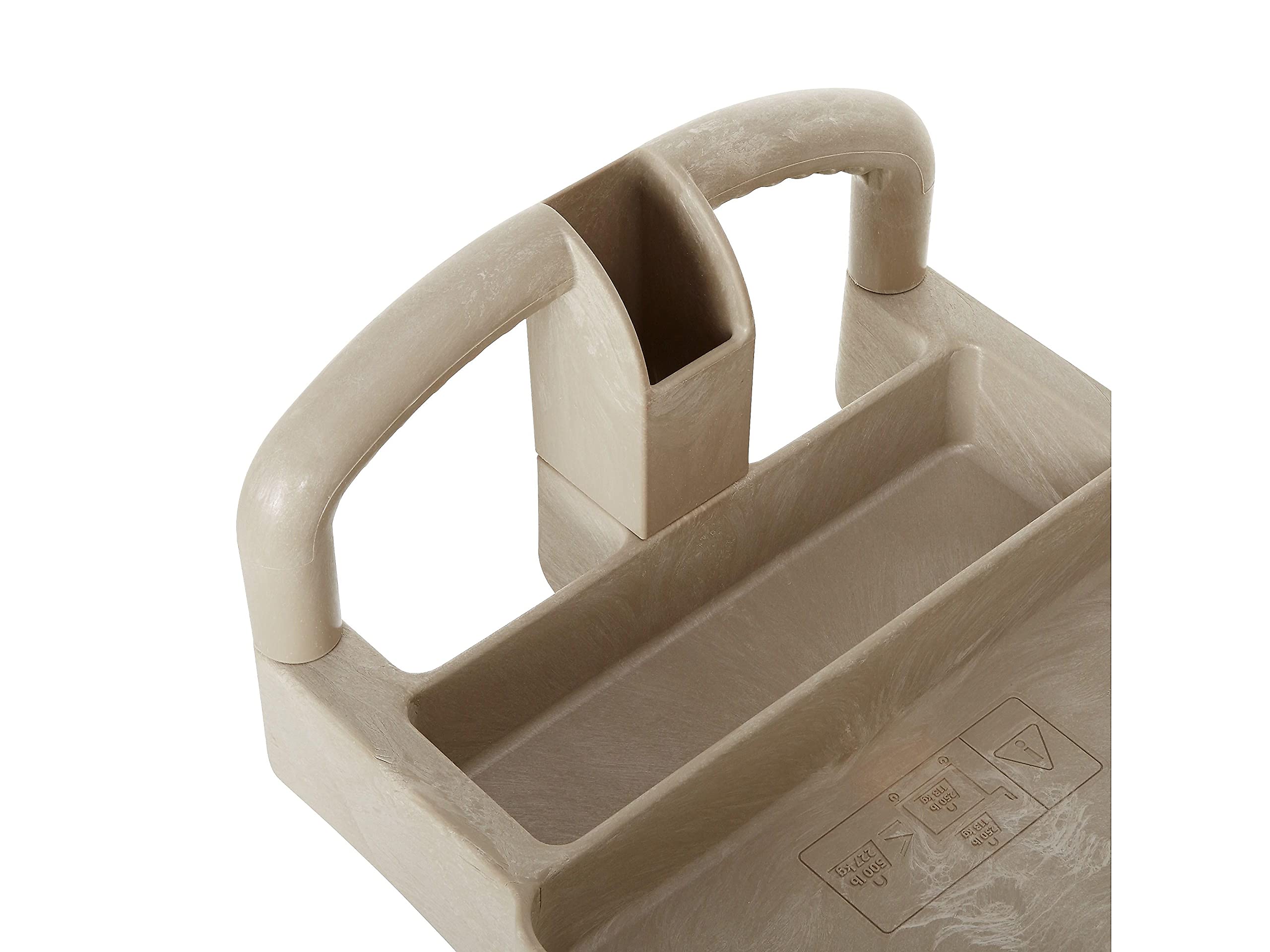 Utility Cart Heavy-Duty, 2-Shelf, 17-7/8w x 39-1/4d x 33-1/4h, Beige - 450088BG