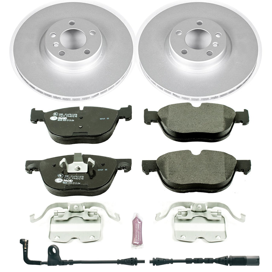 Power Stop Front Euro-Stop Brake Kit ESK4692 For BMW and 1 Front Sensor Wire BMW X5 2007-2010, BMW X6 2008-2010 [Model Specific]