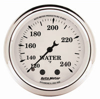 Auto Meter Old Tyme 1632 White Mechanical Water Temperature Gauge