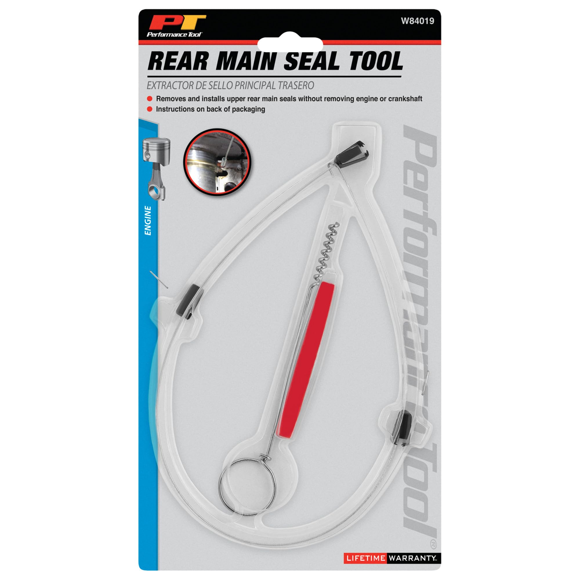 W84019 Performance Tool Rear Main Seal Installer and Remover Kit - Easily Removes and Installs Upper Seals without Removing Engine or Crankshaft