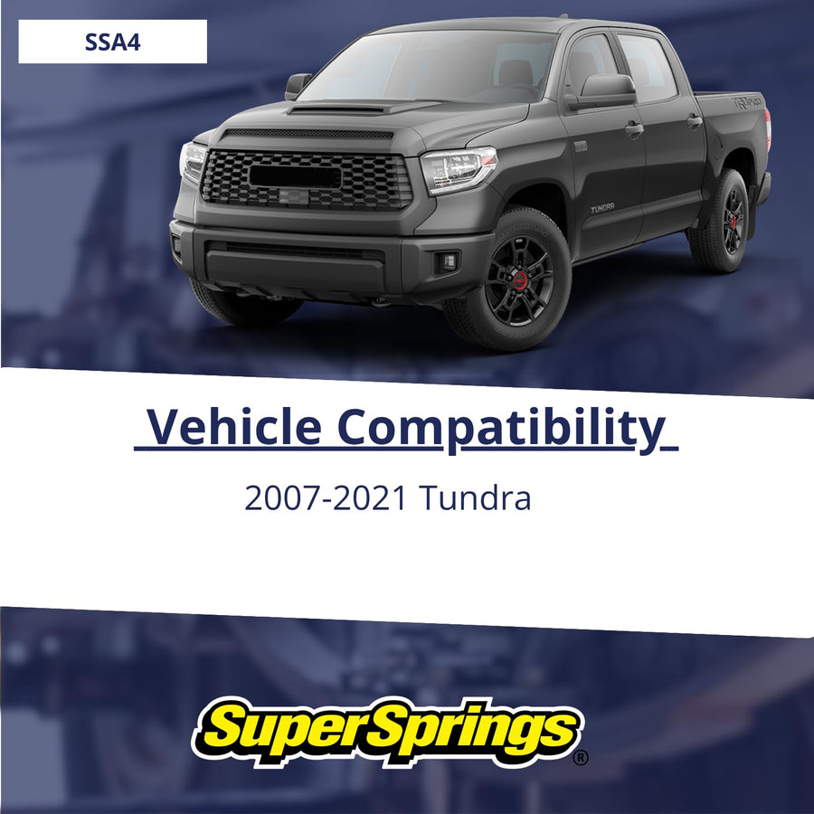 SuperSprings SSA4 for Toyota Tundra, Black