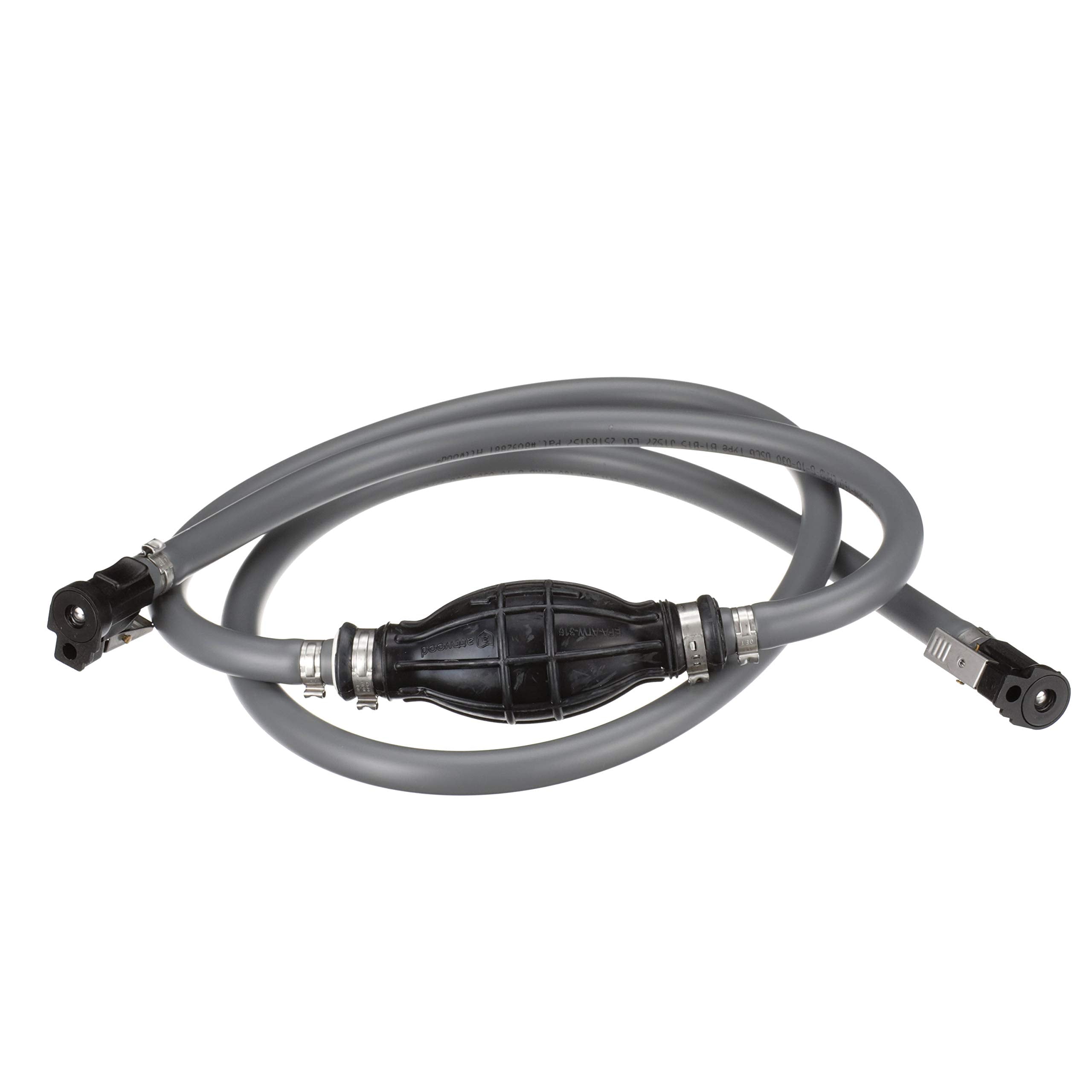 Fuel Line Kit attwood 93806YLP7 — for Yamaha Engines, 6 Feet Long, 3/8-In. Diameter, with Hose Fittings, Black