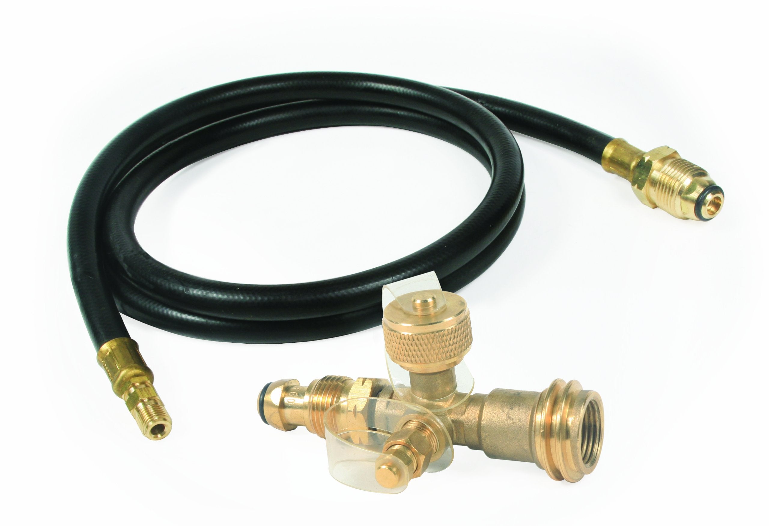 Brass Tee Camco 59125 with 5' Hose