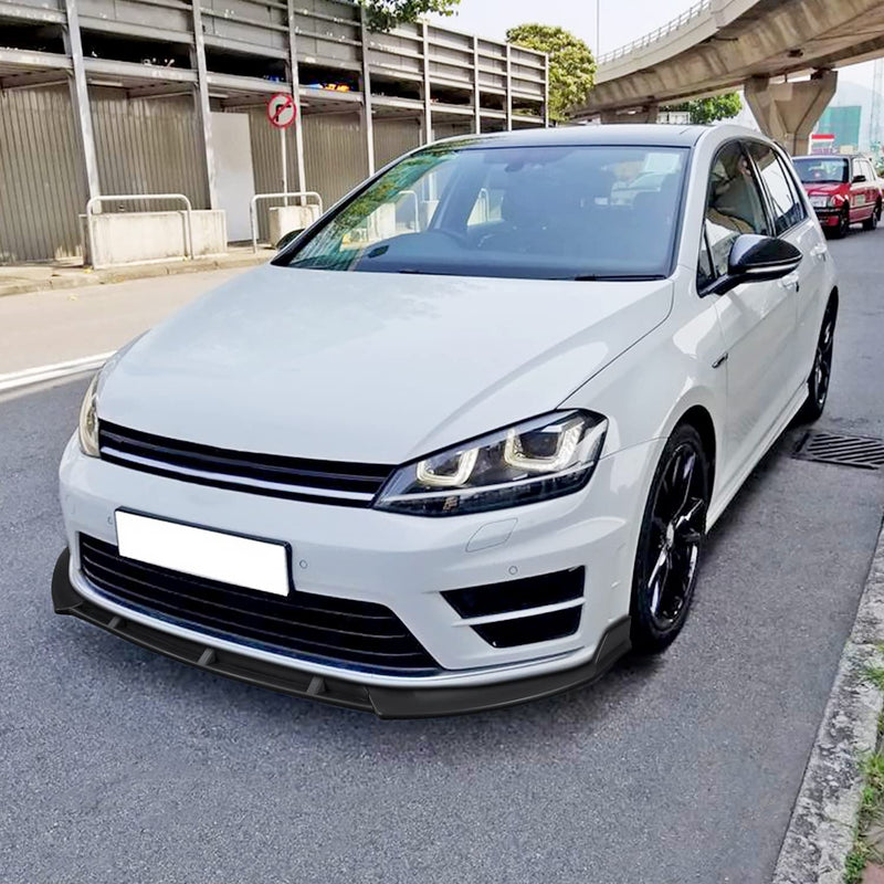 Matte Black Spec-D Tuning Front Bumper Lip Spoiler Splitter Compatible with 2014-2017 Volkswagen Golf MK7