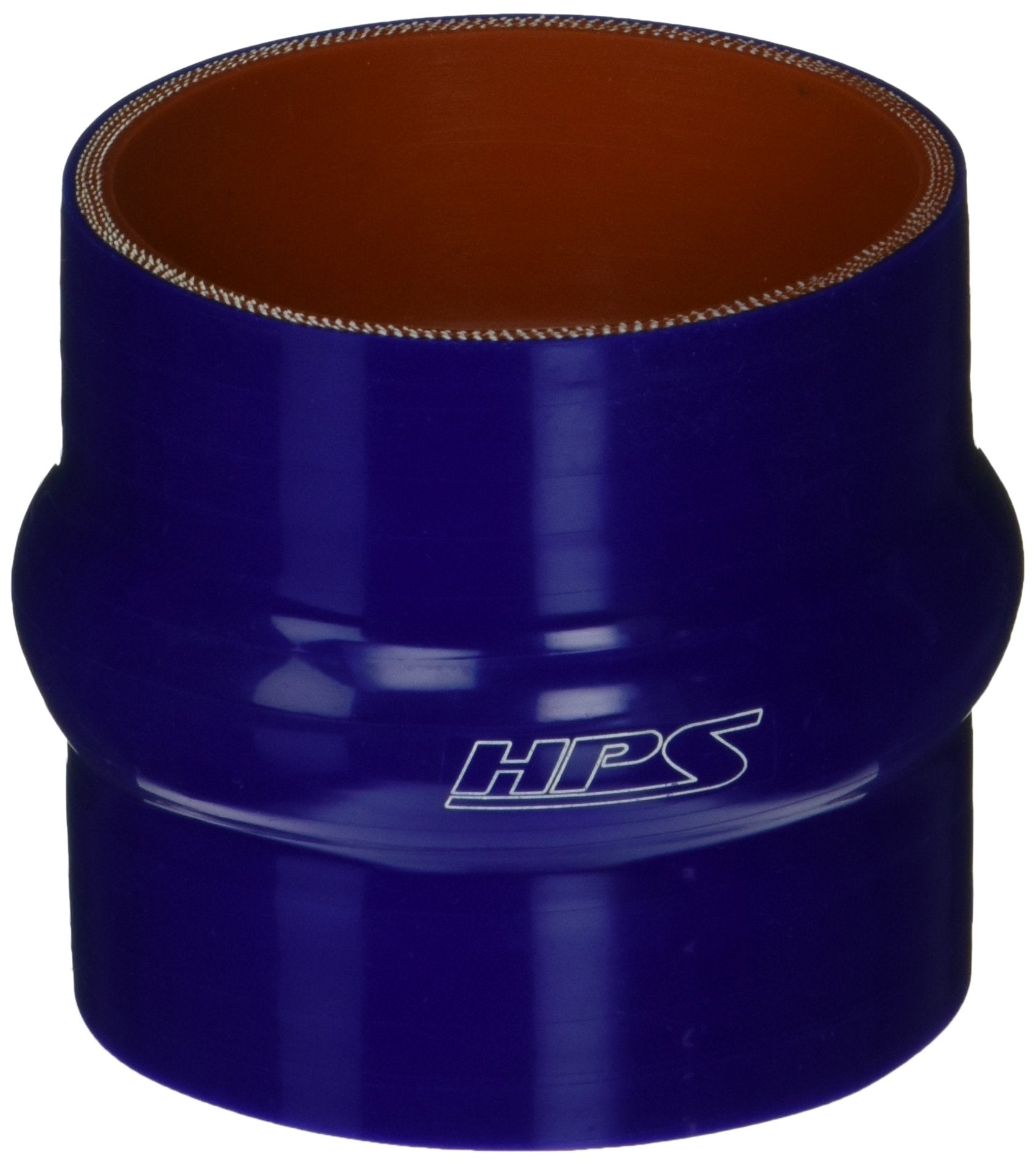 HPS Silicone HTSHC-300-BLUE High Temperature 4-ply Reinforced Straight Hump Coupler Hose, 60 PSI Maximum Pressure, 3" Length, 3" ID, Blue