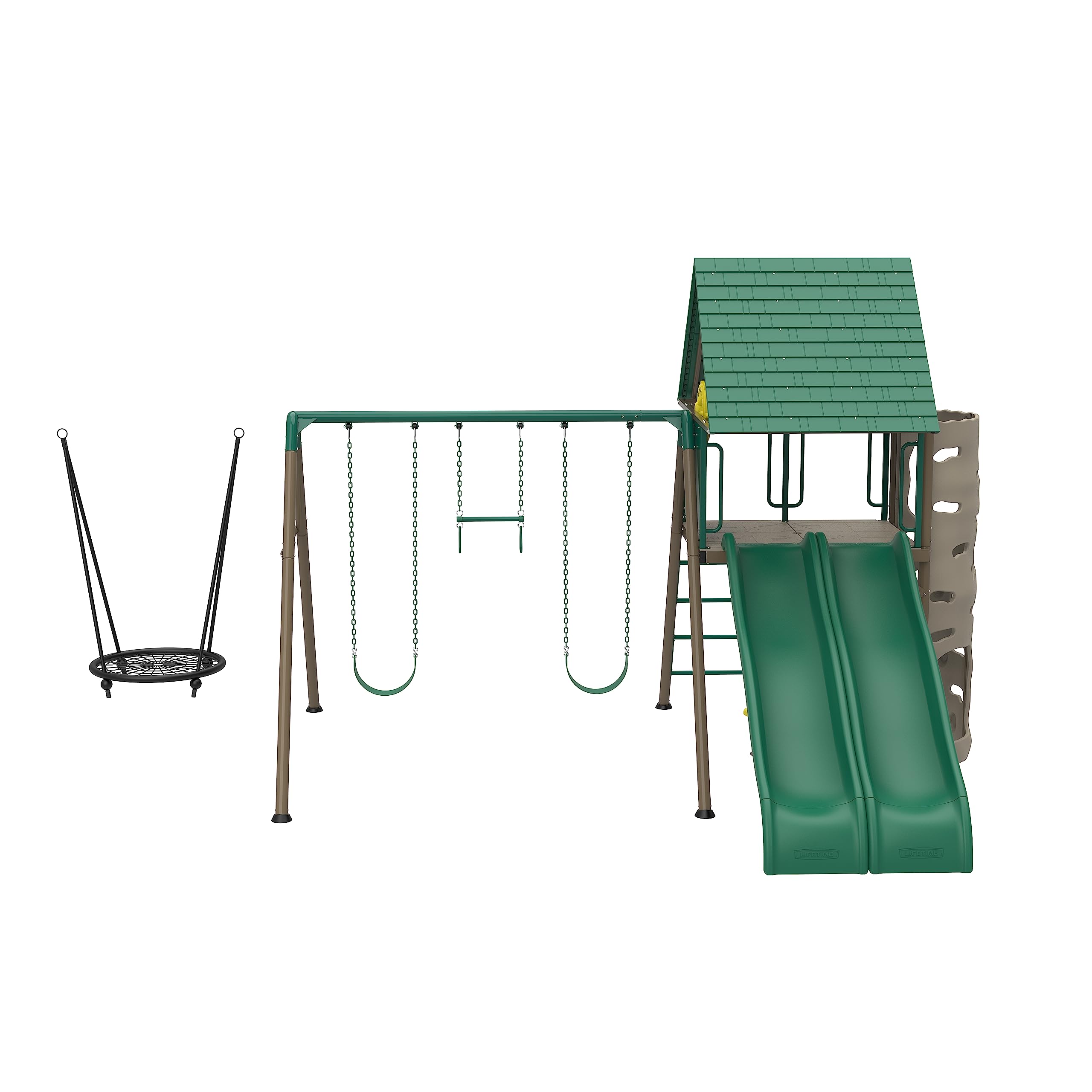 Big Stuff Lifetime Two-Slide Swing Set Playset