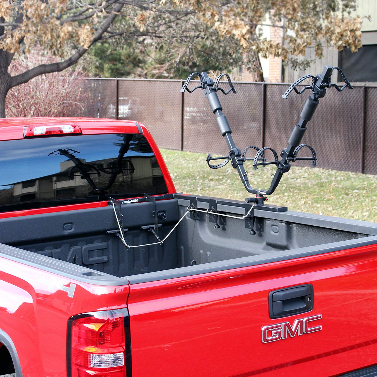 Half Nelson Let's Go Aero 2-Bike Truck Bed Mount V-Rack Carrier