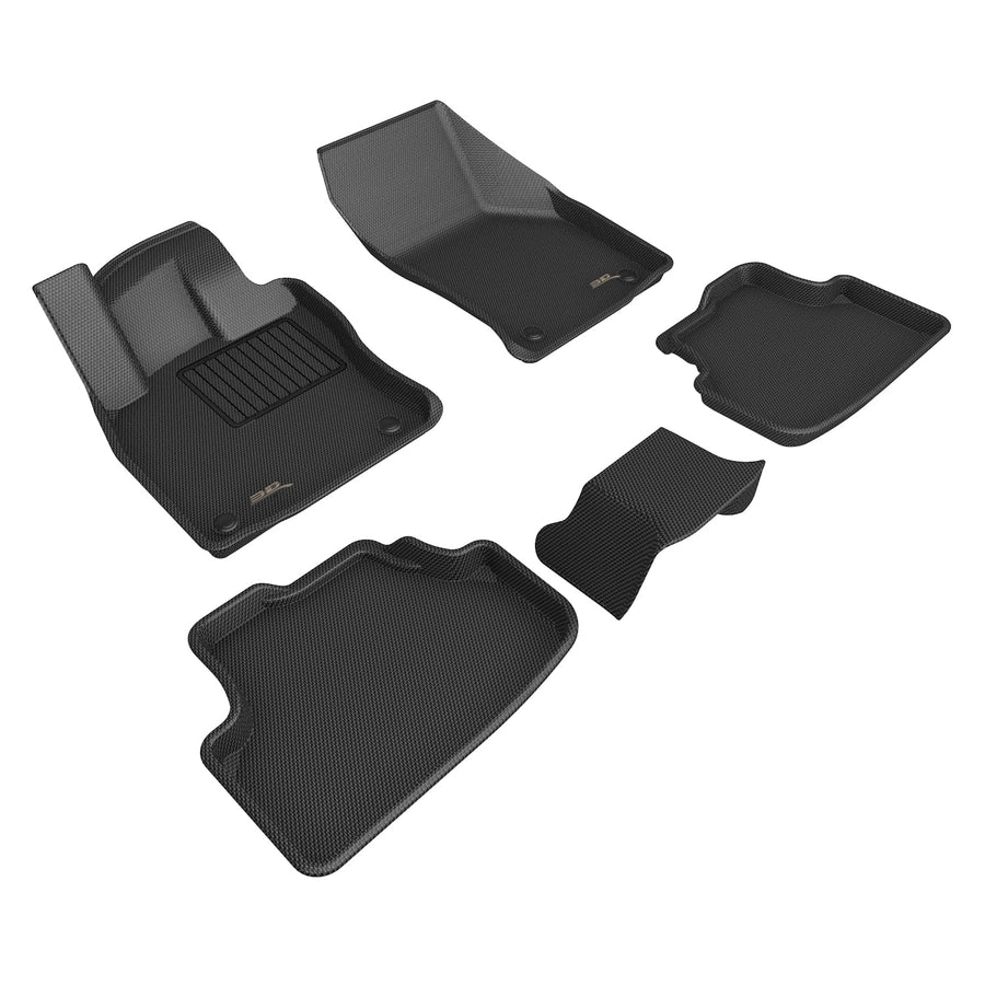 Kagu 3D MAXpider Custom Fit Floor Mat (Black) Compatible with Volkswagen Golf GTI/Golf R 2021-2026 - Full Set