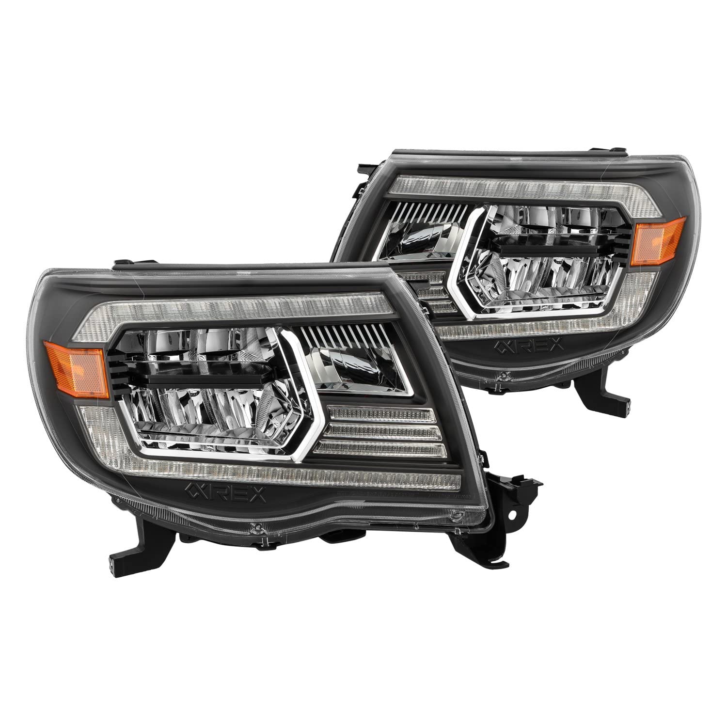 880735 AlphaRex USA LUXX Series LED Projector Headlights fits Toyota Tacoma