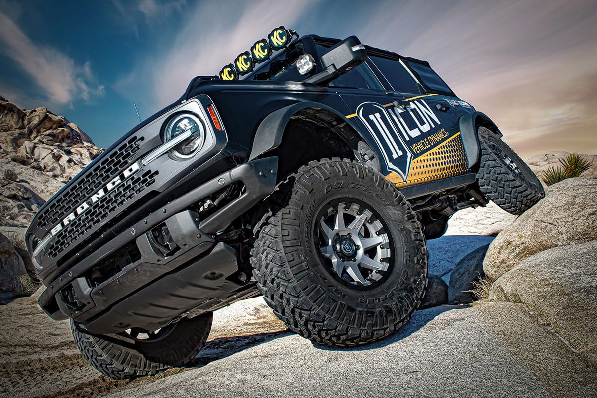 Stage 6 Suspension System, ICON 2-3" Lift, Billet UCA, Compatible with 2021-Up Bronco Sasquatch, K40016