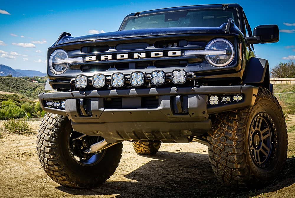 Squadron Pro/S2 Sport Baja Designs Fog Pocket Kit - '21-22 Bronco (Multi-Pattern; Clear; Toggle Wiring)