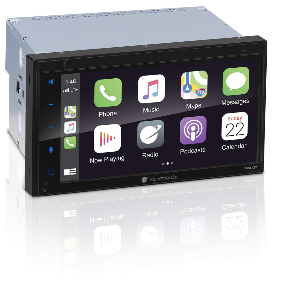 Car Stereo Planet Audio P9900CPA – Wireless CarPlay Android Auto, Double-Din, 6.75 Inch Touchscreen, Bluetooth, No DVD CD Player, Radio Receiver