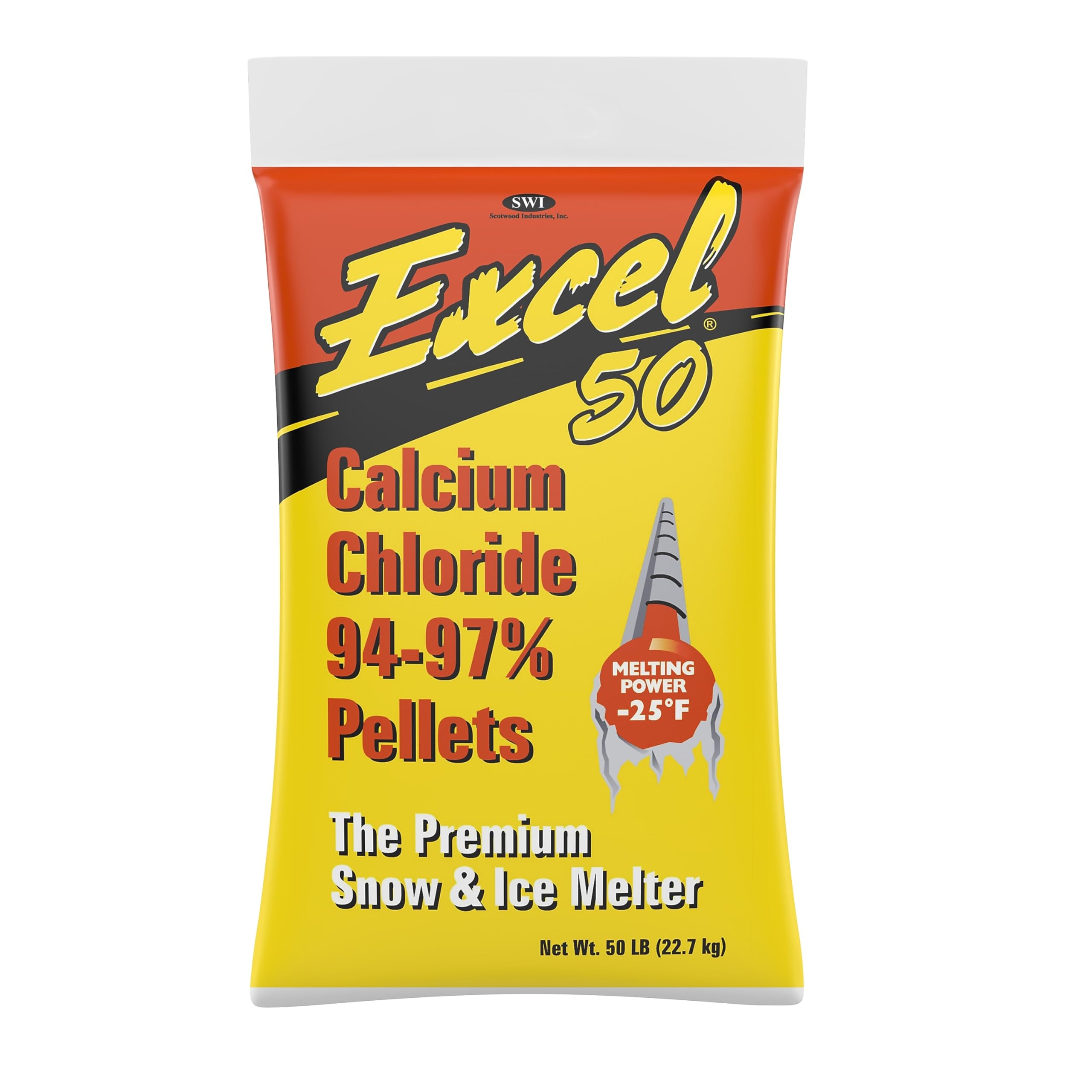 Calcium Chloride Excel Pellets, Melts to -25 (50BWTR/EXL/Heat)