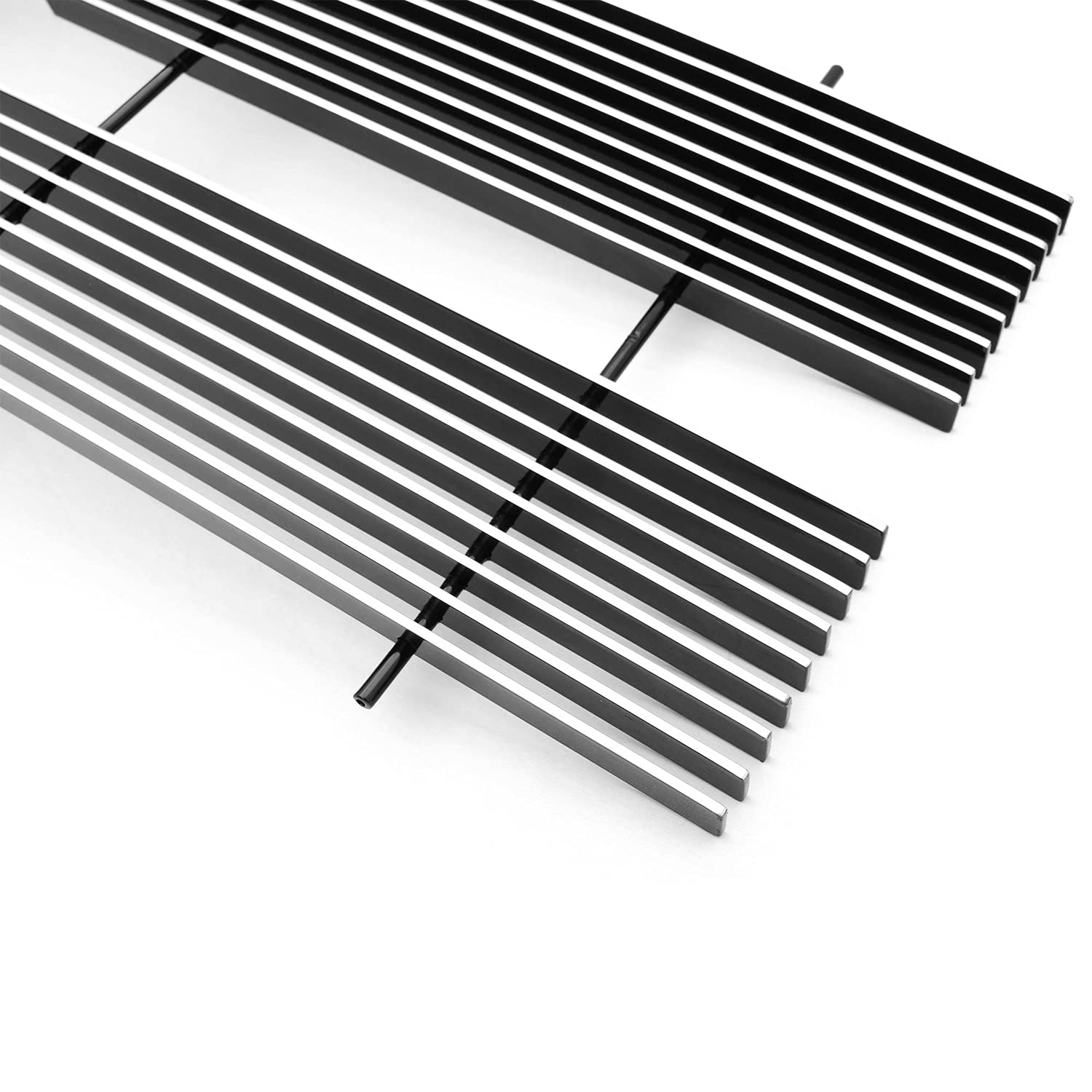 Horizontal T-Rex 20030 Aluminum Polished Finish Billet Grille Insert for Chevrolet Pickup Suburban Tahoe