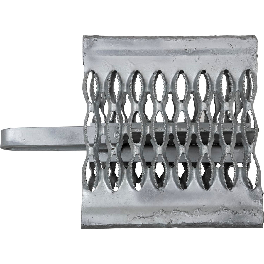 Serrated Buyers Products WC091060 Galvanized Wheel Chock with Built-in Handle, 9 x 10 x 6 Inch, Extra Grip for Off-Road, Ice & Snow Conditions; Stable Tire & Trailer Chock