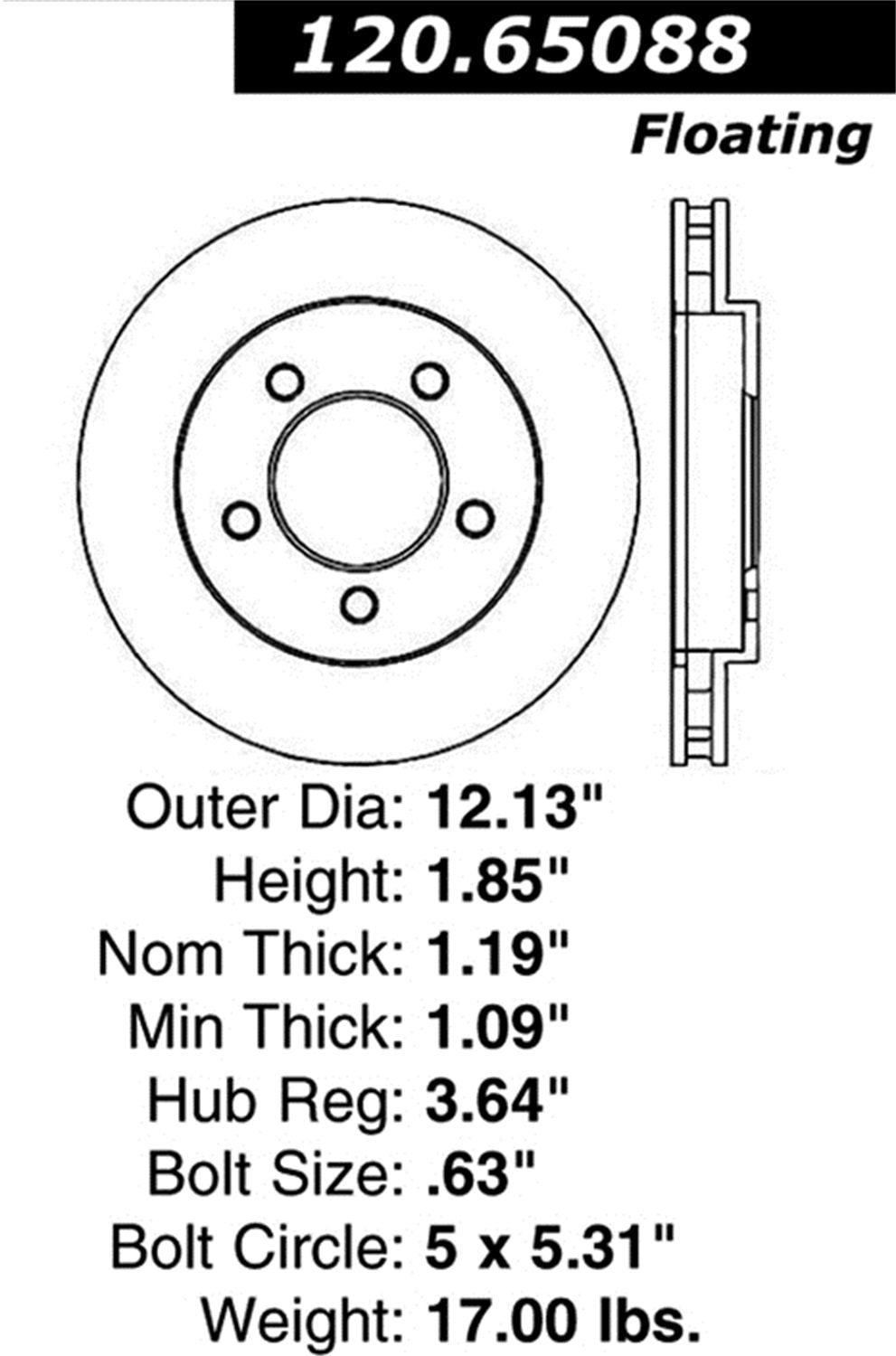Sport Drilled/Slotted Brake Rotor StopTech 127.65088R (Front Right), 1 Pack