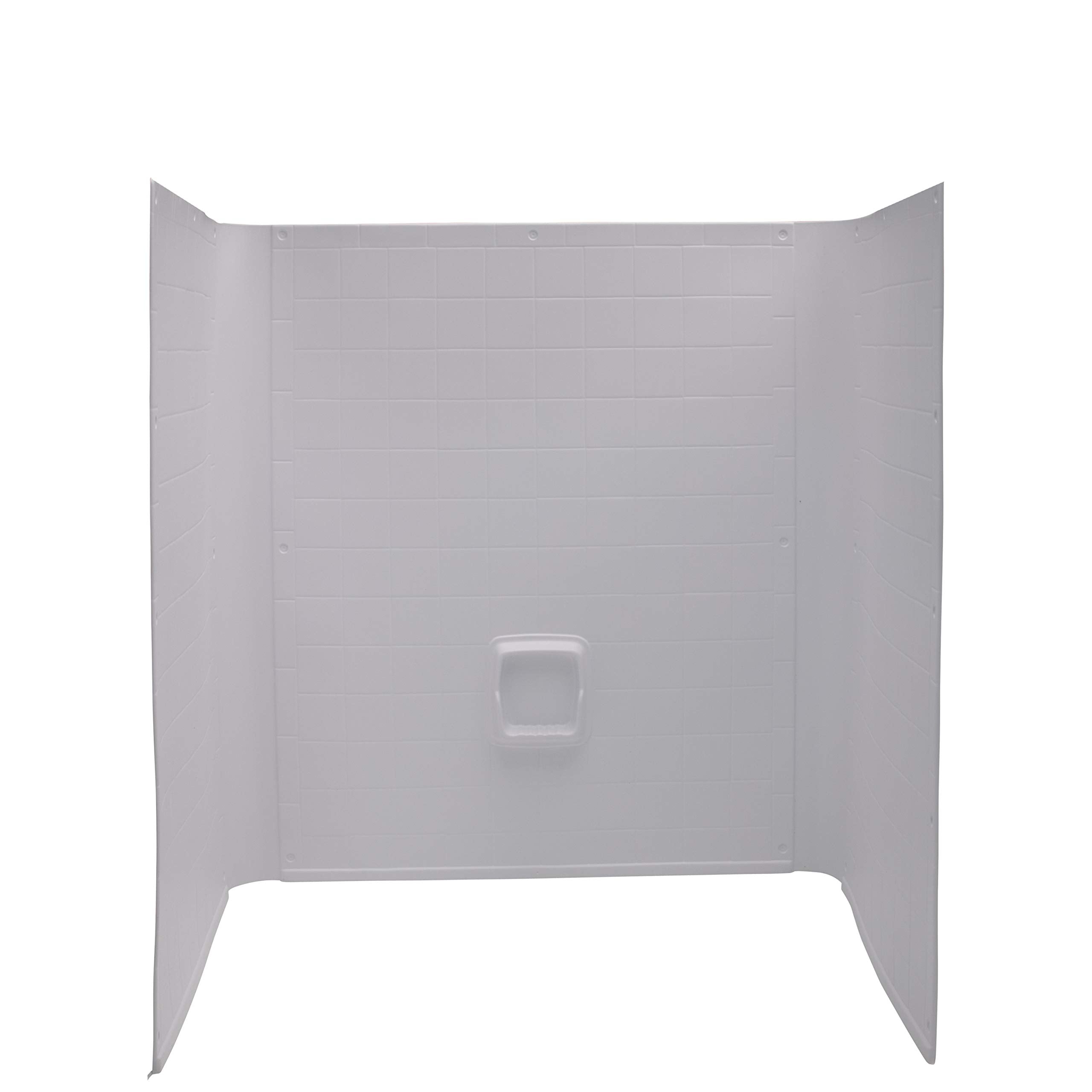 40" x 54" x 58" White Shower Wall Surround Lippert Replacement for RVs, Manufactured Homes, Travel Trailers, 5th Wheels, and Motorhomes - 210410