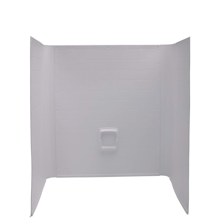 40" x 54" x 58" White Shower Wall Surround Lippert Replacement for RVs, Manufactured Homes, Travel Trailers, 5th Wheels, and Motorhomes - 210410