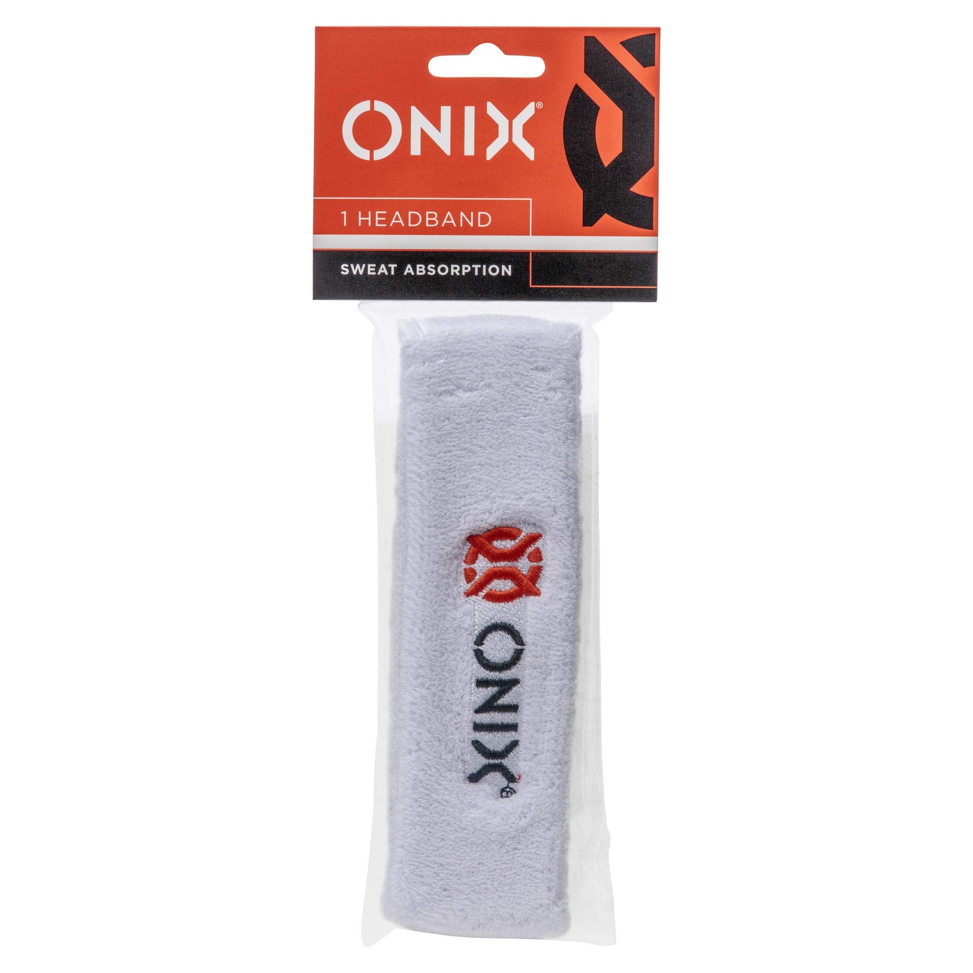 White ONIX Pickleball Sweat Absorption Headband