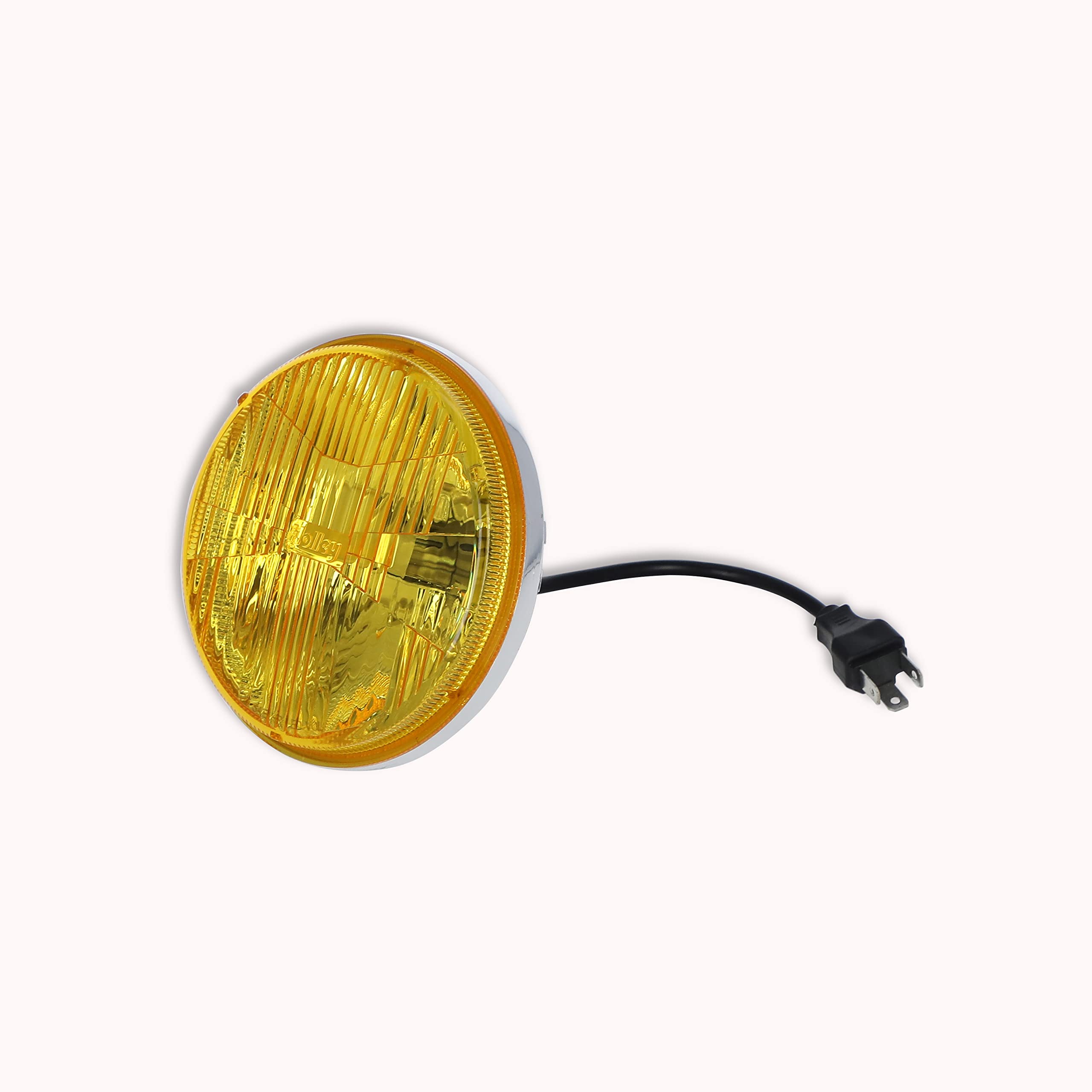 Yellow Lens Holley RetroBright LED Headlight (Utilizes 5700K Bulb)